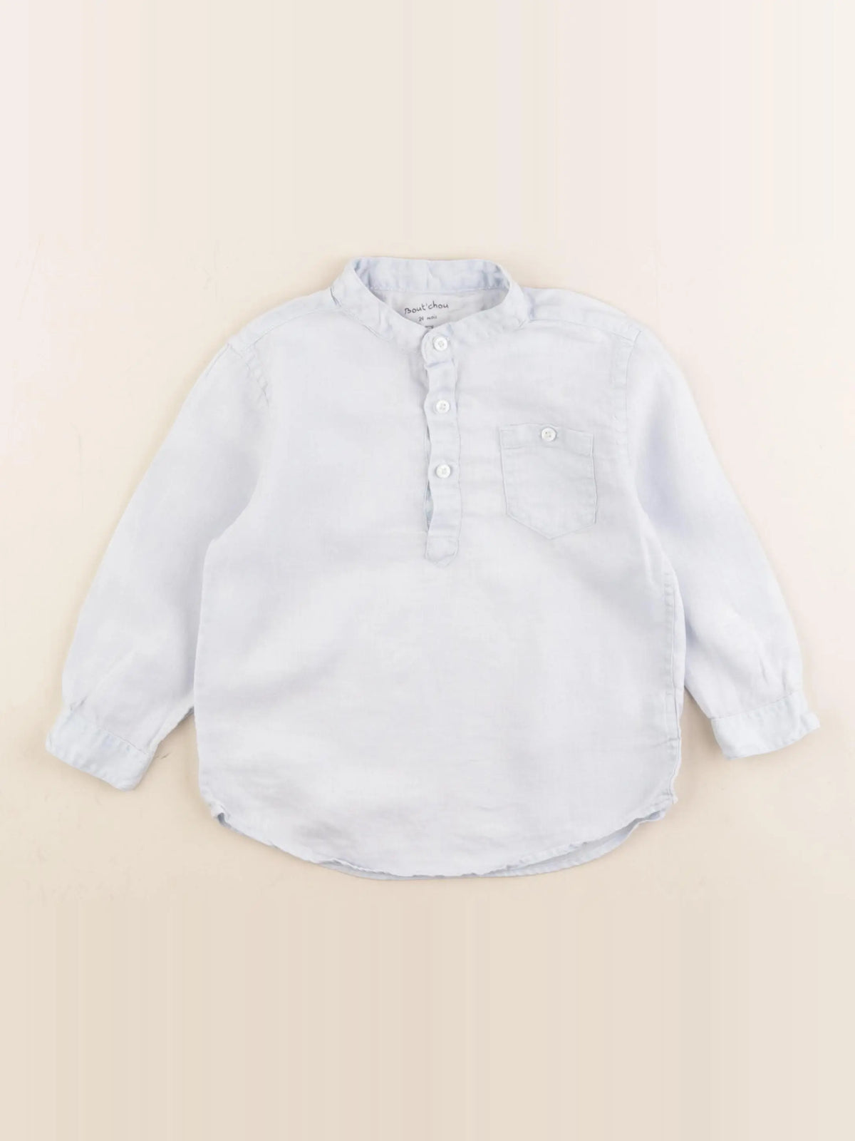 Boutchou - chemise bleu - 24 mois