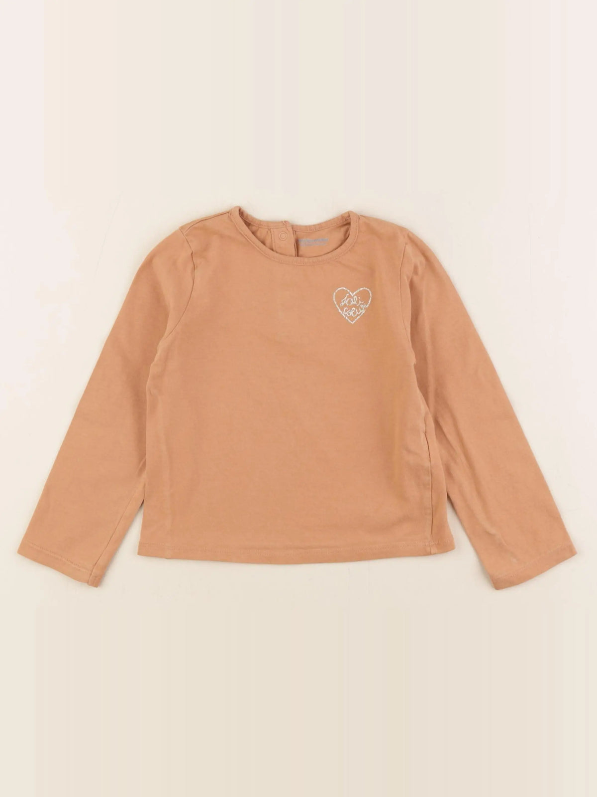 Vertbaudet - tee-shirt coton marron - 36 mois