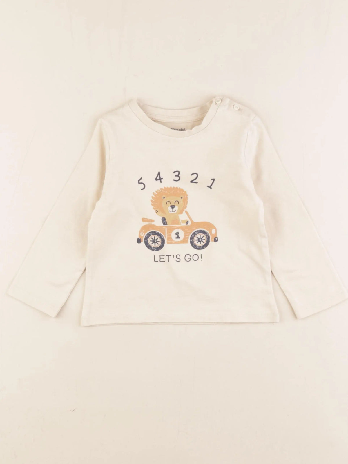 Vertbaudet - tee-shirt beige - 18 mois