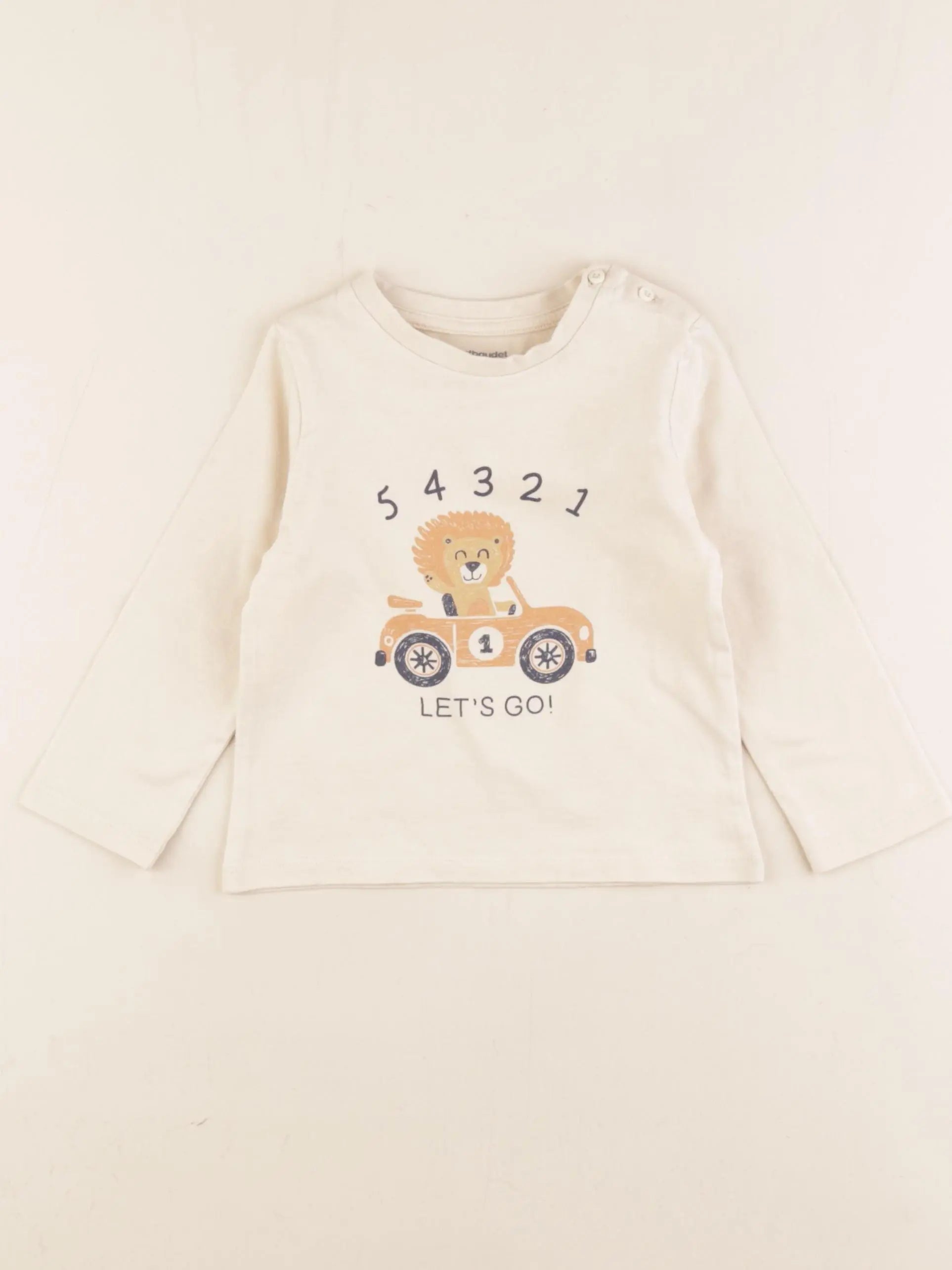 Vertbaudet - tee-shirt beige - 18 mois
