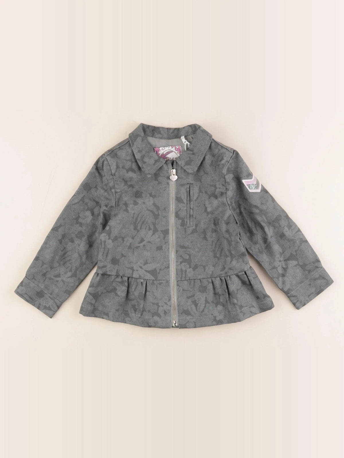 IKKS - veste imprimé au dos bleu, vert - 2 ans