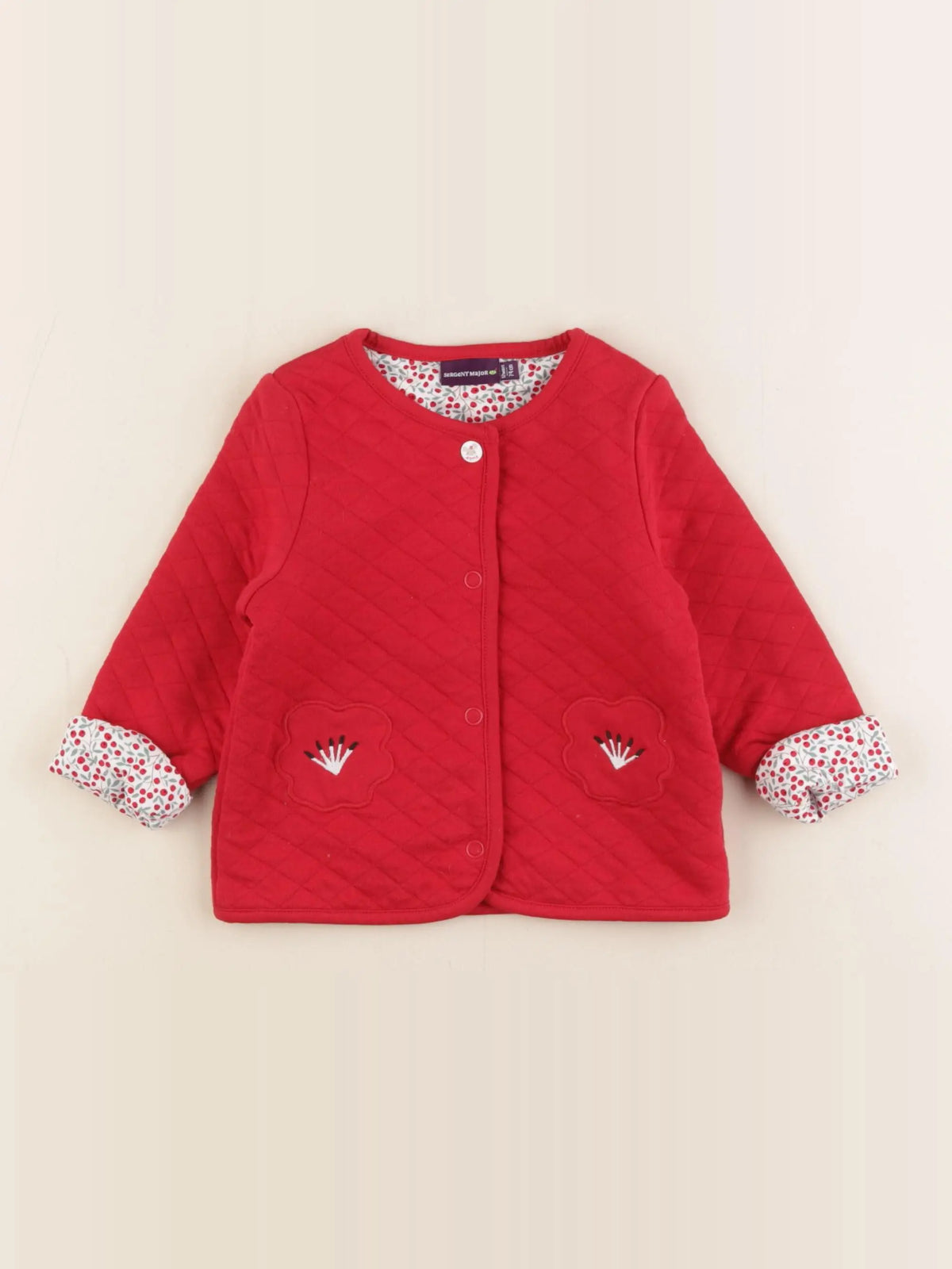 Sergent Major - sweat rouge - 12 mois
