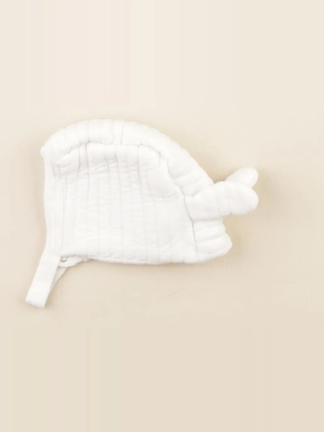 Petit Bateau - bonnet béguin blanc - 1 mois