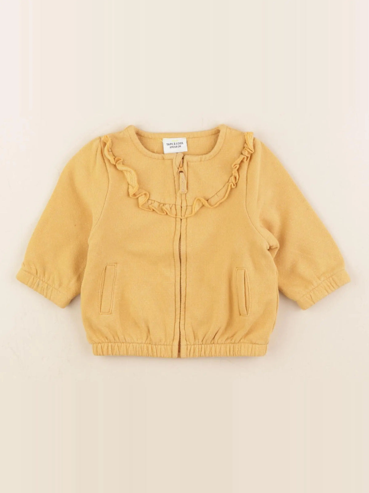 Tape à l'oeil - sweat jaune - 6 mois