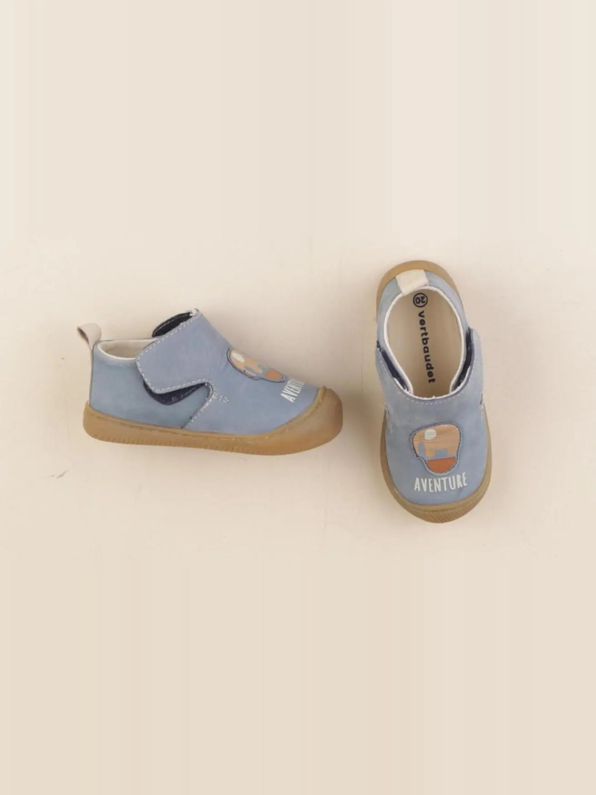 Vertbaudet - chaussons bleu - pointure 20