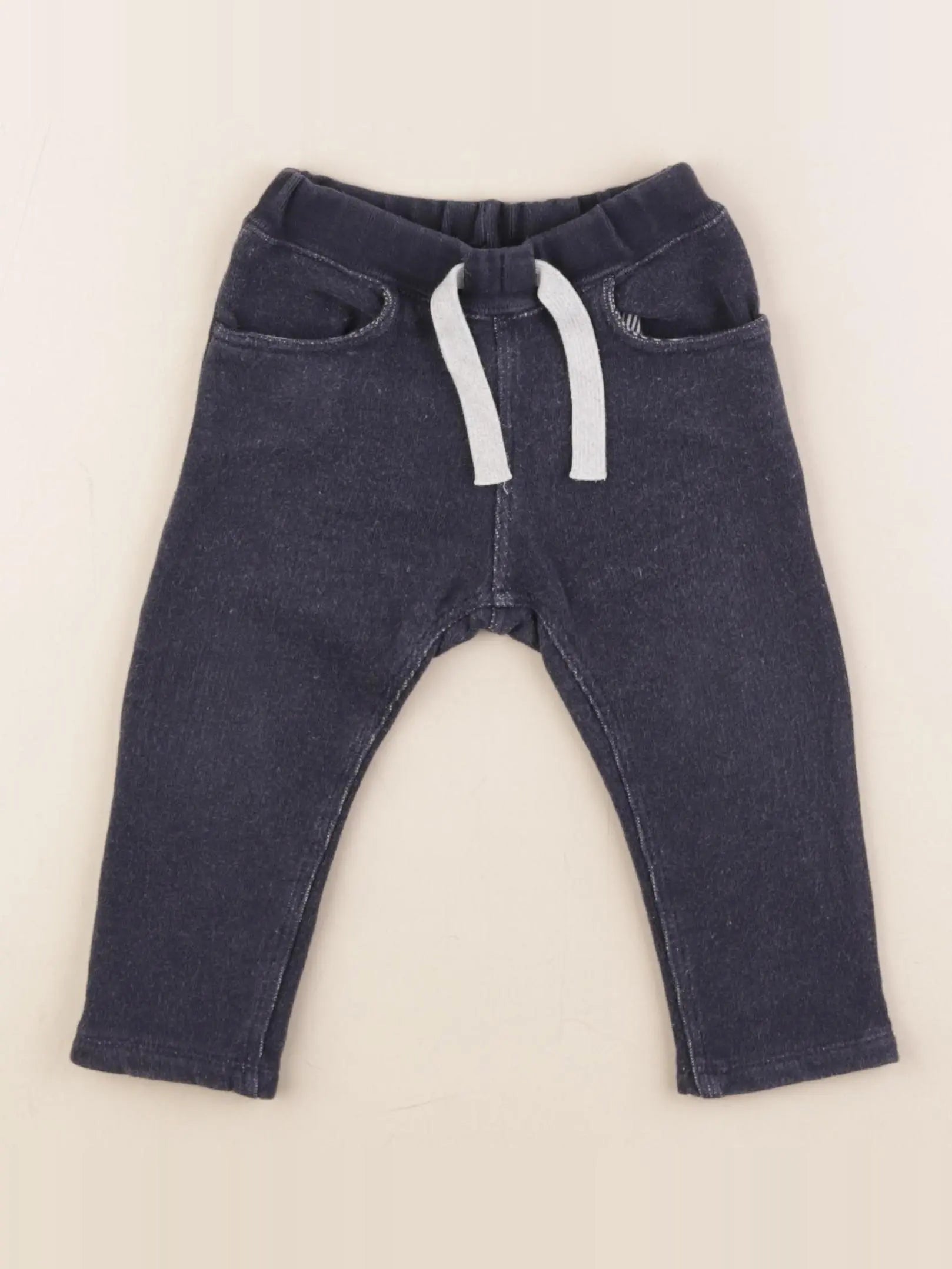 Petit Bateau - jogging bleu - 12 mois