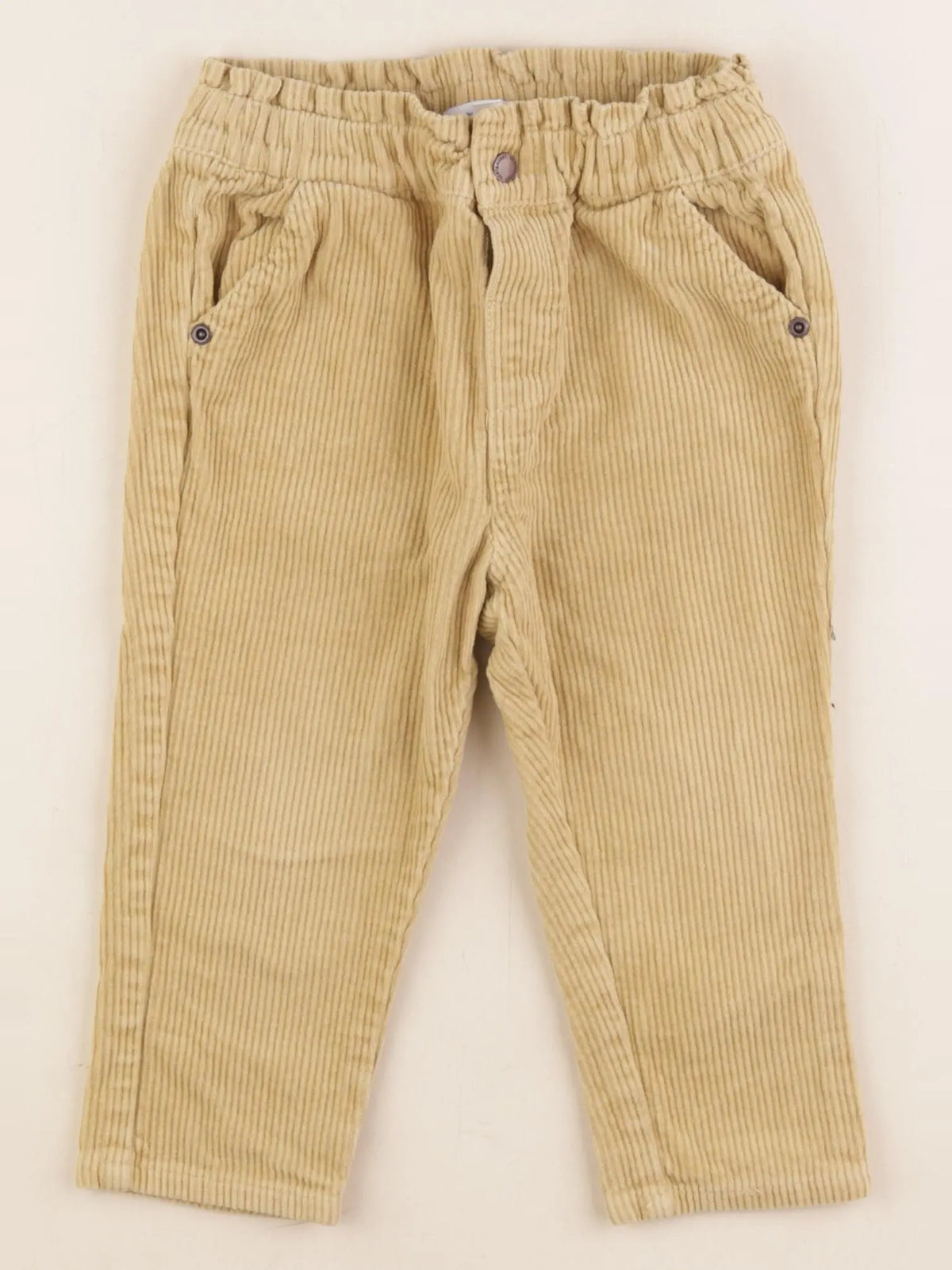 Vertbaudet - pantalon jaune - 24 mois