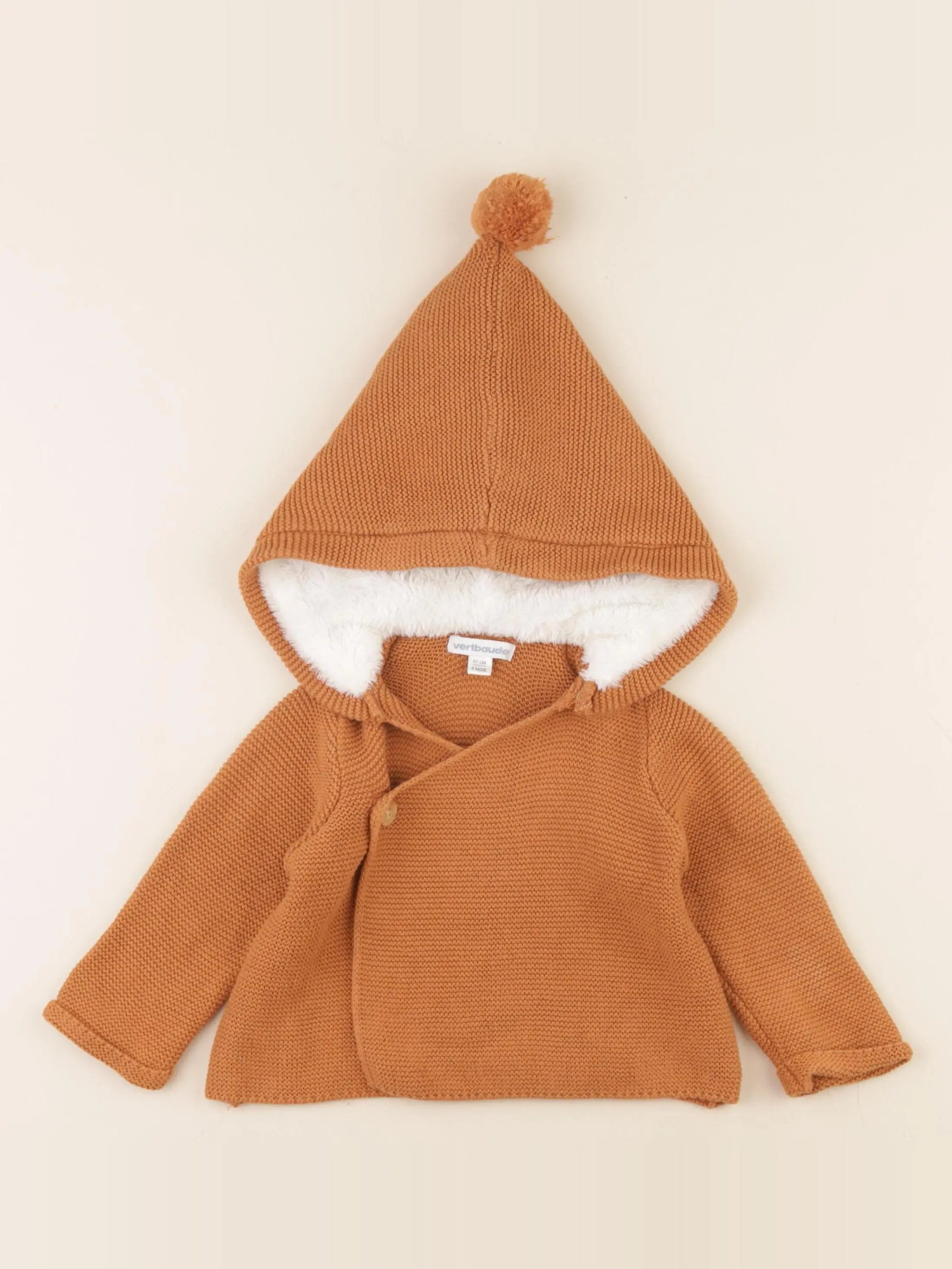 La Redoute - gilet marron - 6 mois