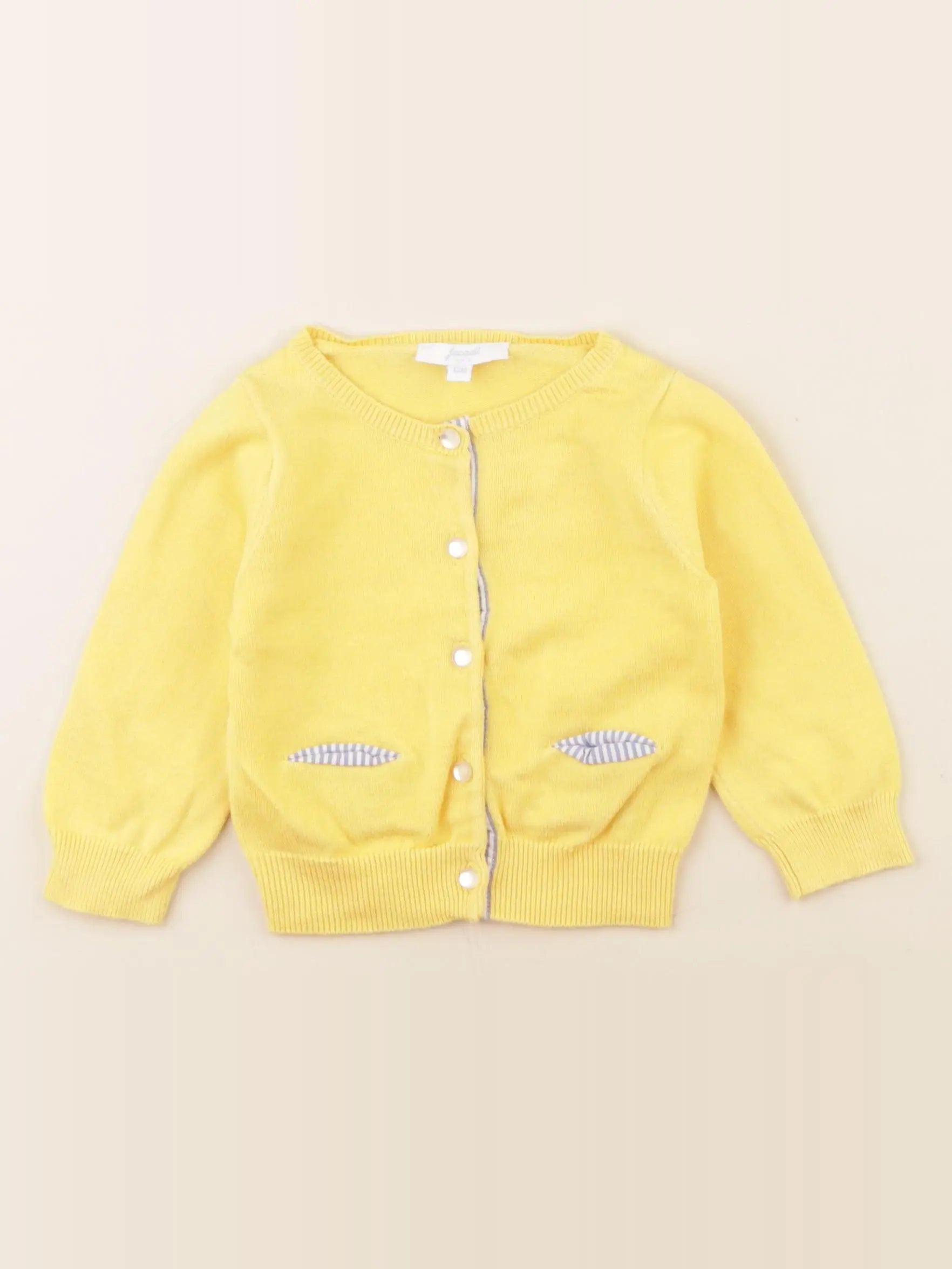 Jacadi - gilet jaune - 12 mois