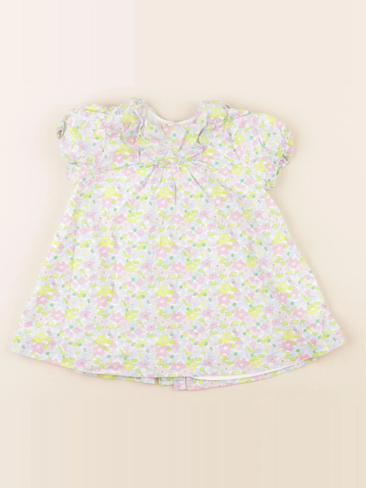 Jacadi - robe liberty multicolore - 12 mois