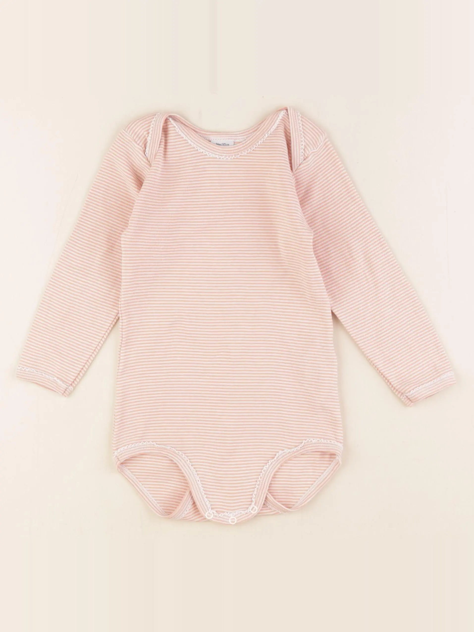 Petit Bateau - body orange - 36 mois