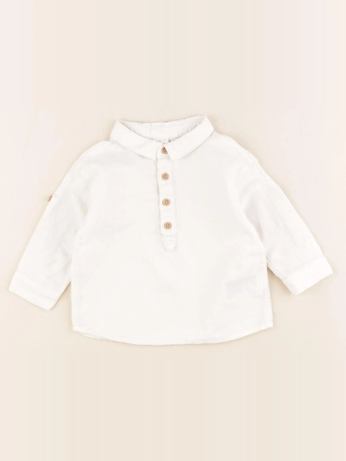 H&M - chemise blanc - 4/6 mois