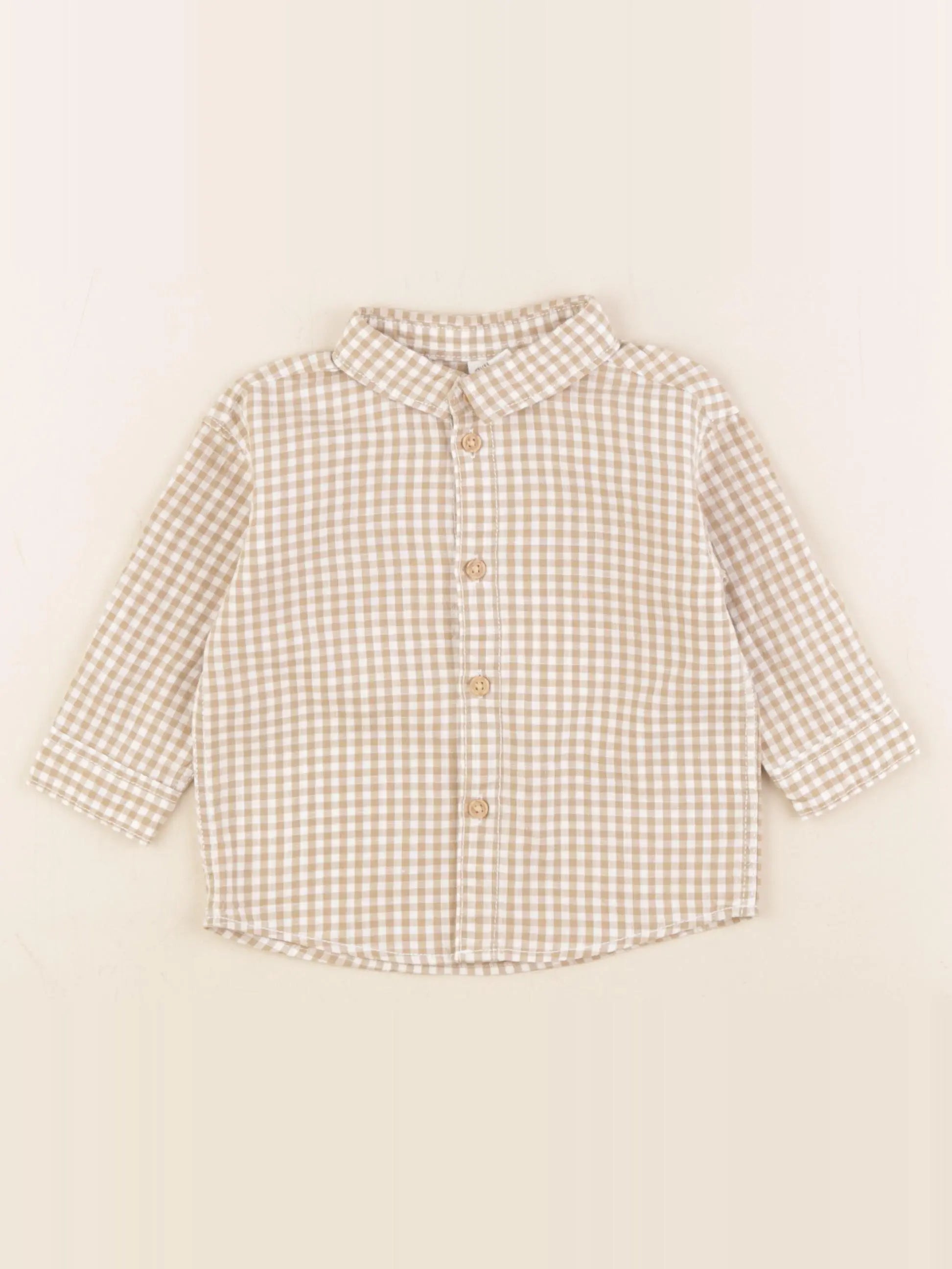 H&M - chemise marron - 4/6 mois