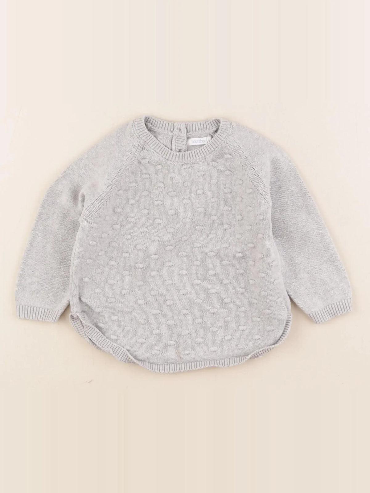 Boutchou - pull gris - 9 mois