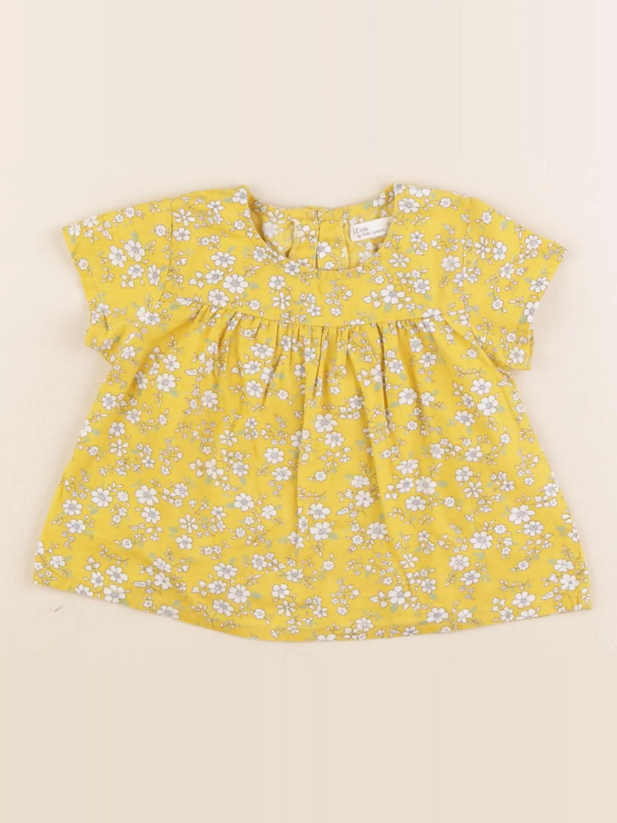 Little Cigogne - blouse jaune - 12 mois