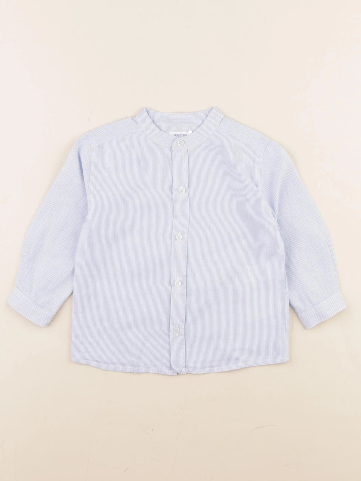 Boutchou - chemise bleu - 12 mois