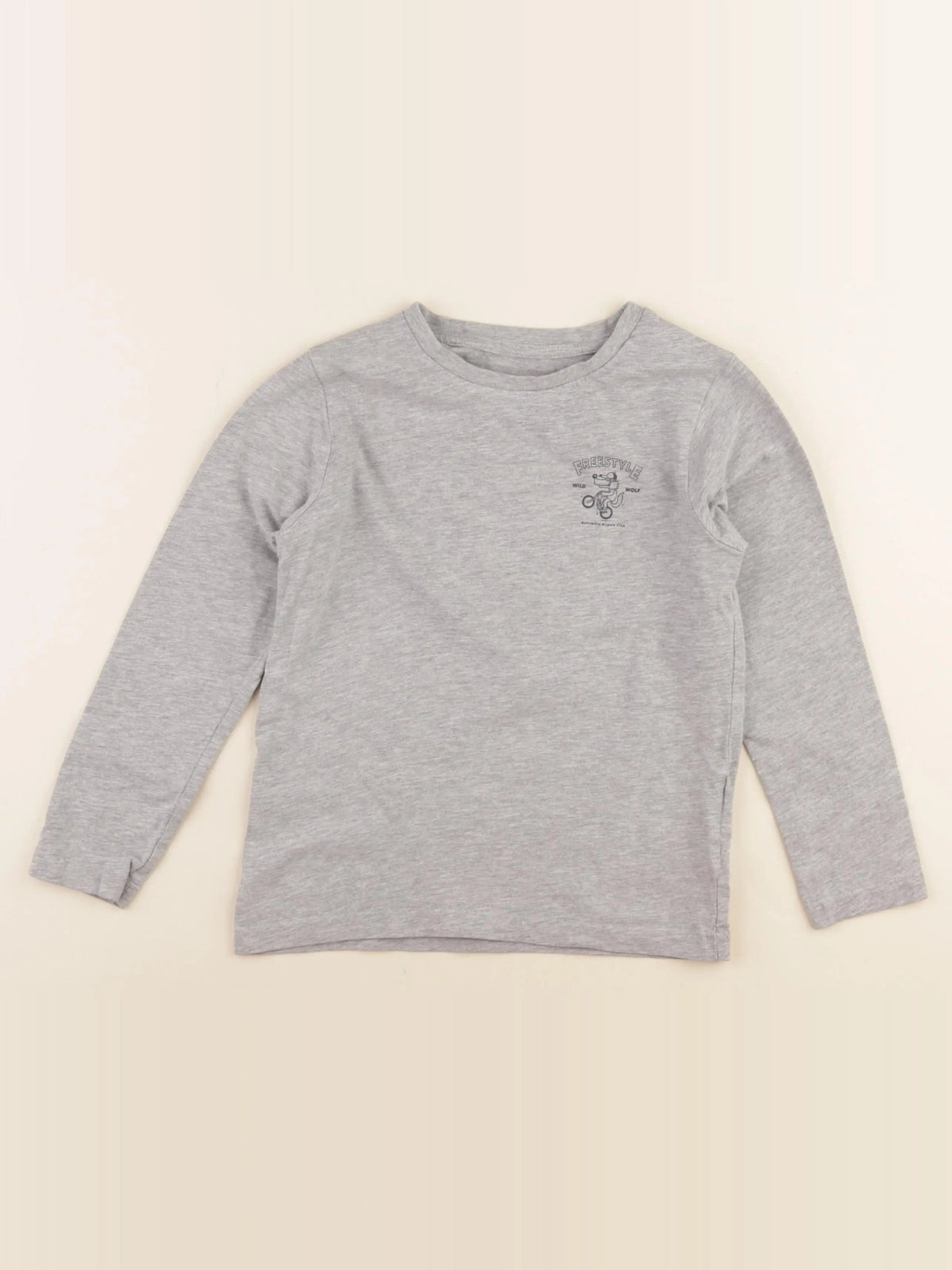 Vertbaudet - tee-shirt gris - 8 ans