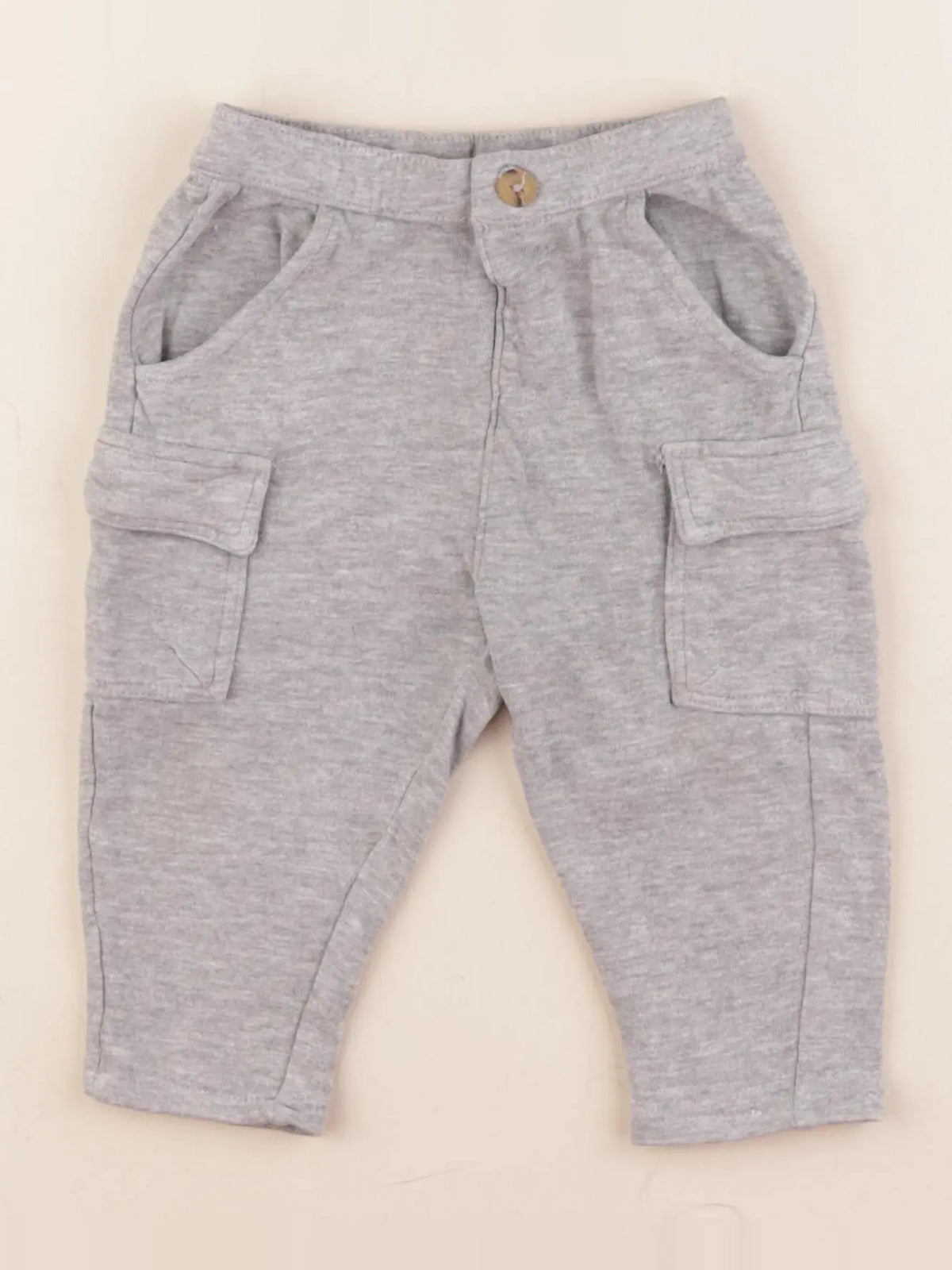 Vertbaudet - pantalon gris - 9 mois