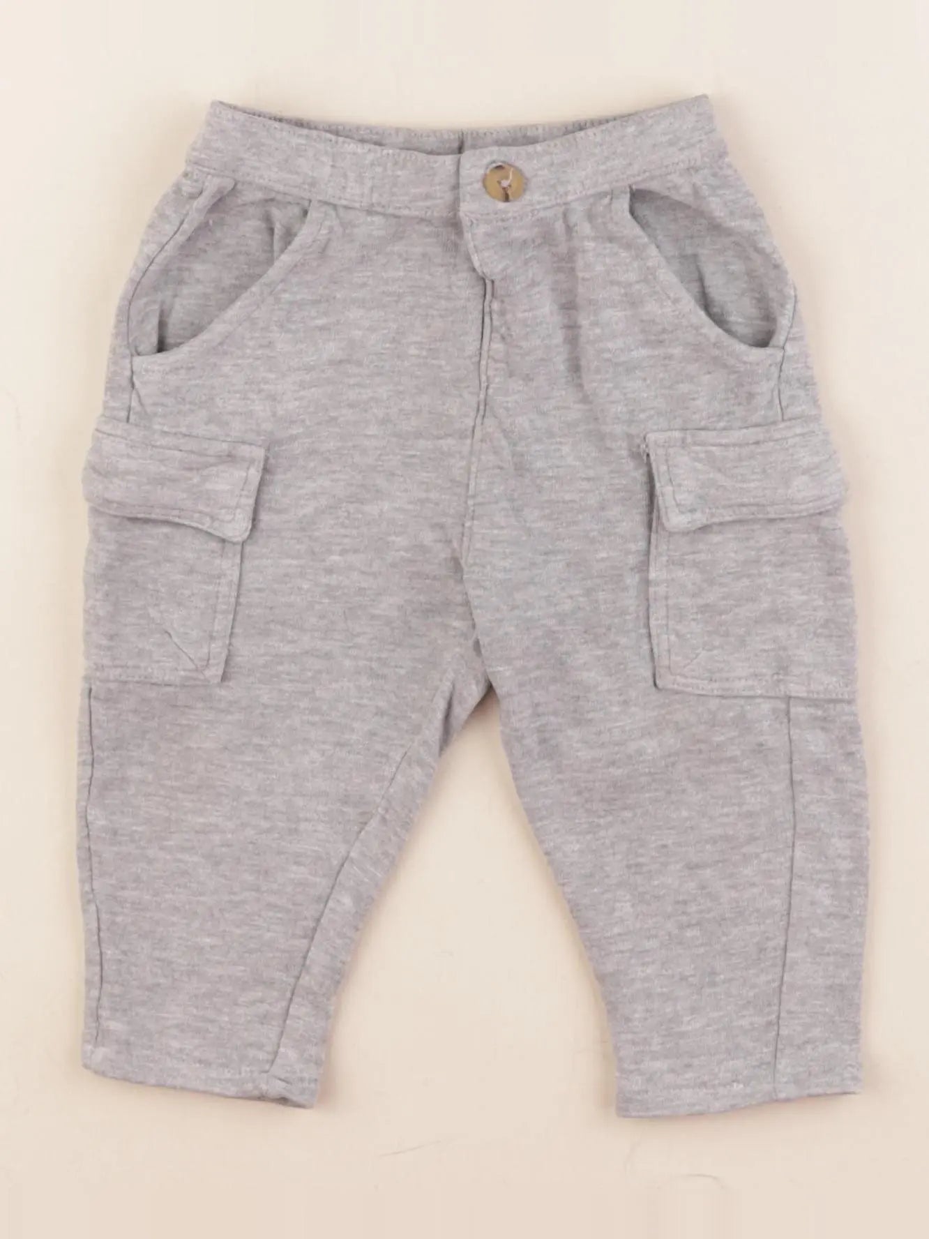 Vertbaudet - pantalon gris - 9 mois