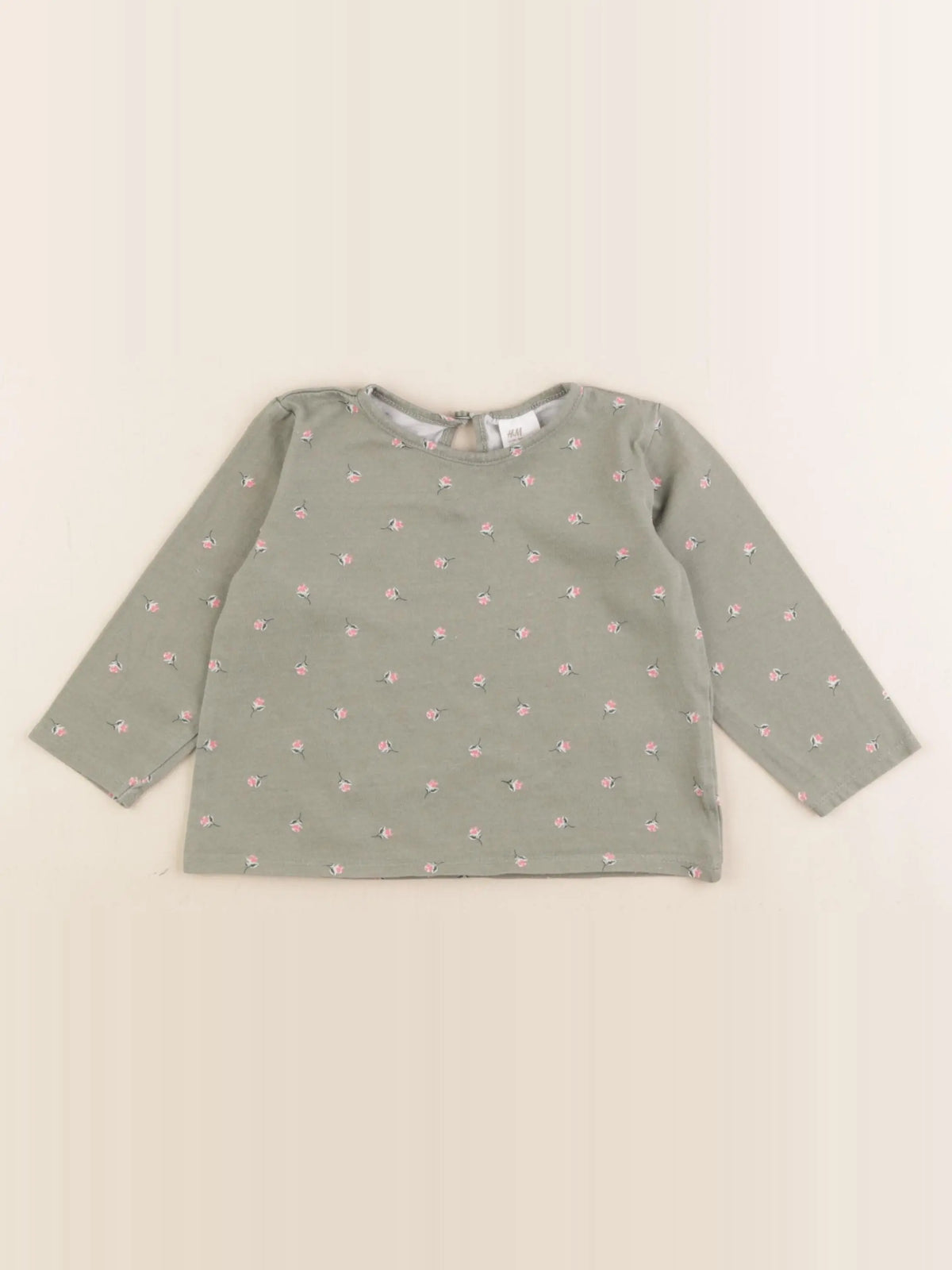 H&M - tee-shirt vert - 12/18 mois
