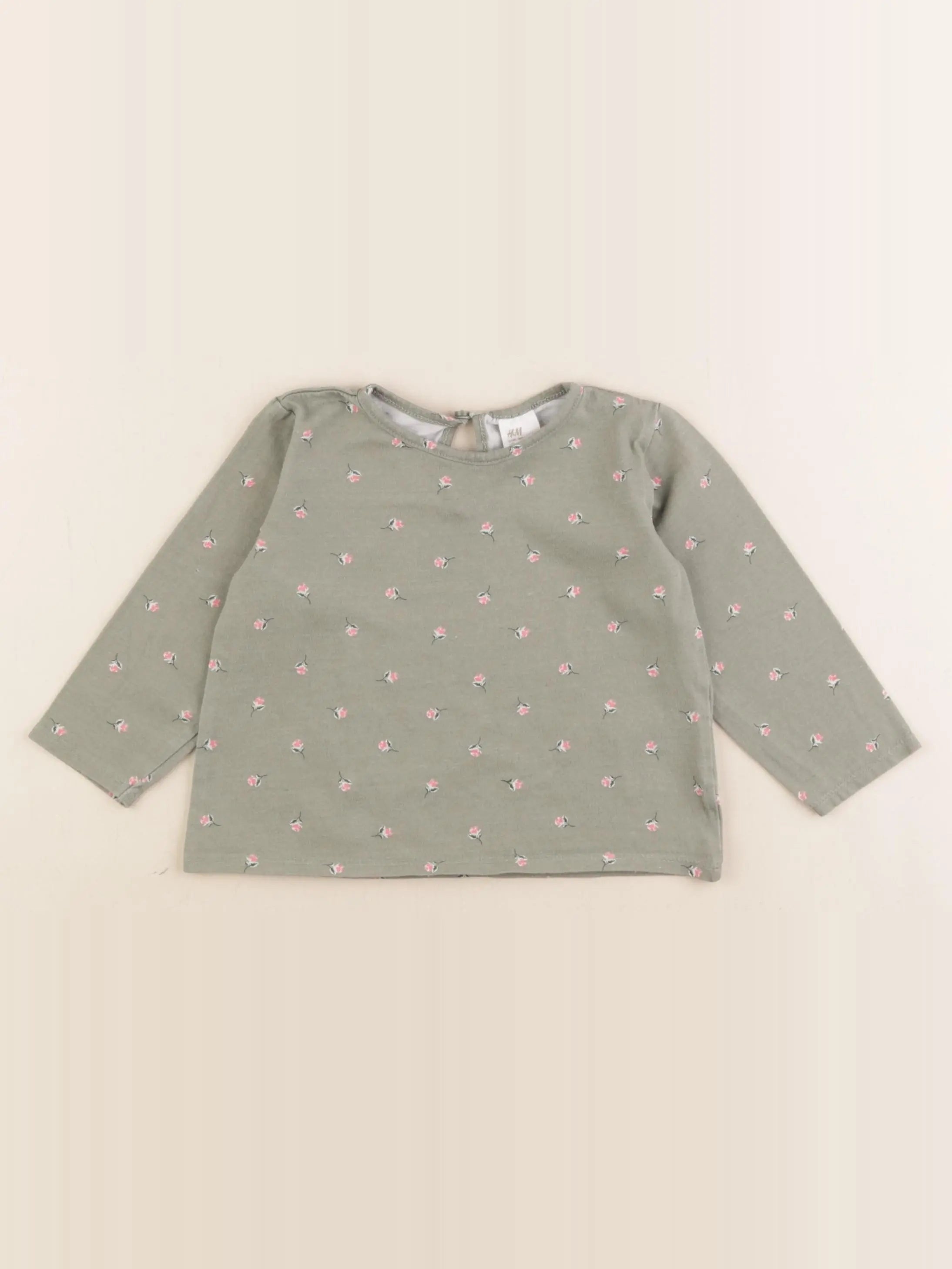 H&M - tee-shirt vert - 12/18 mois