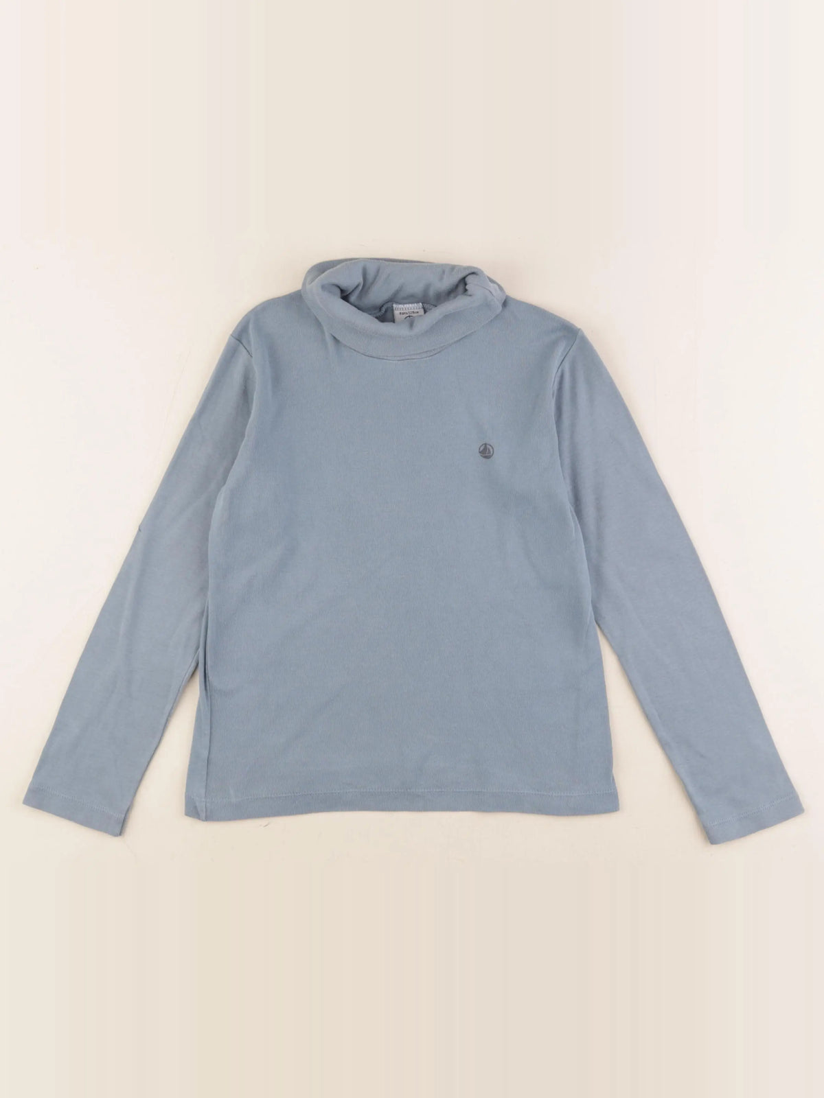 Petit Bateau - sous-pull bleu - 8 ans