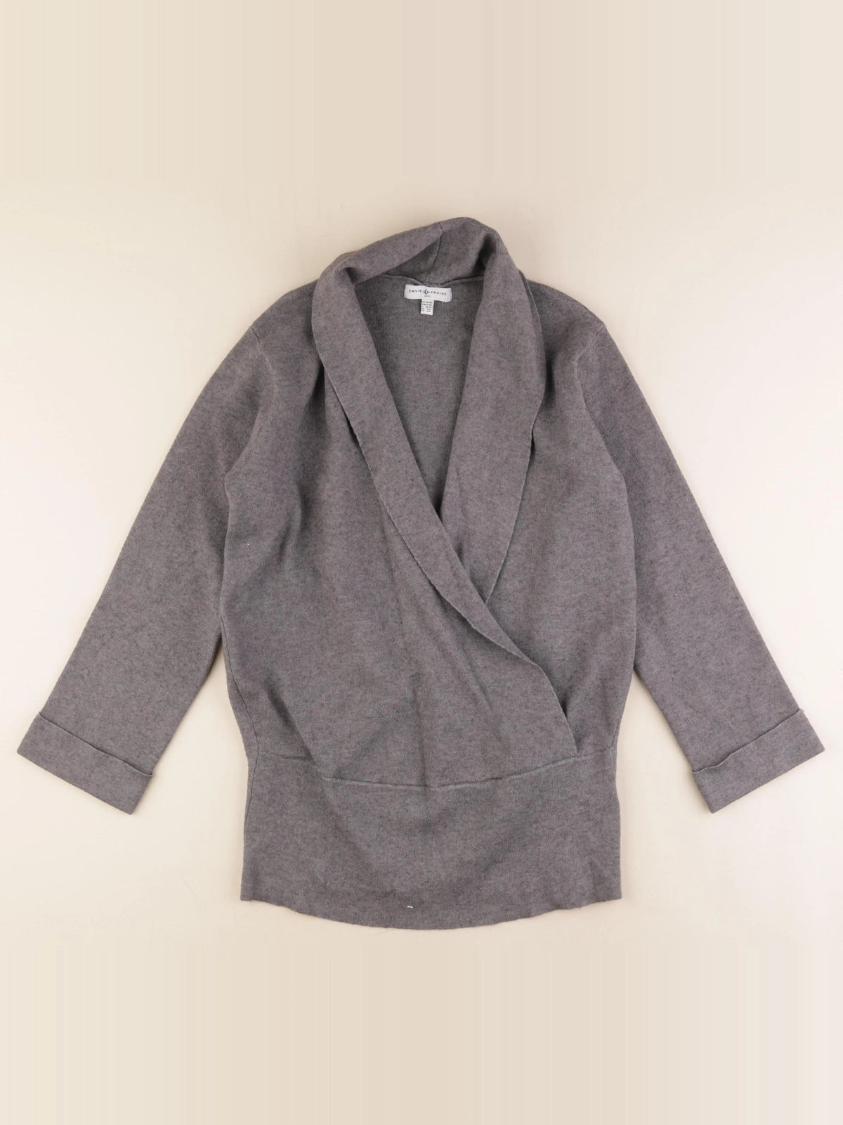 Envie de fraise - gilet grossesse gris - 34 à 36