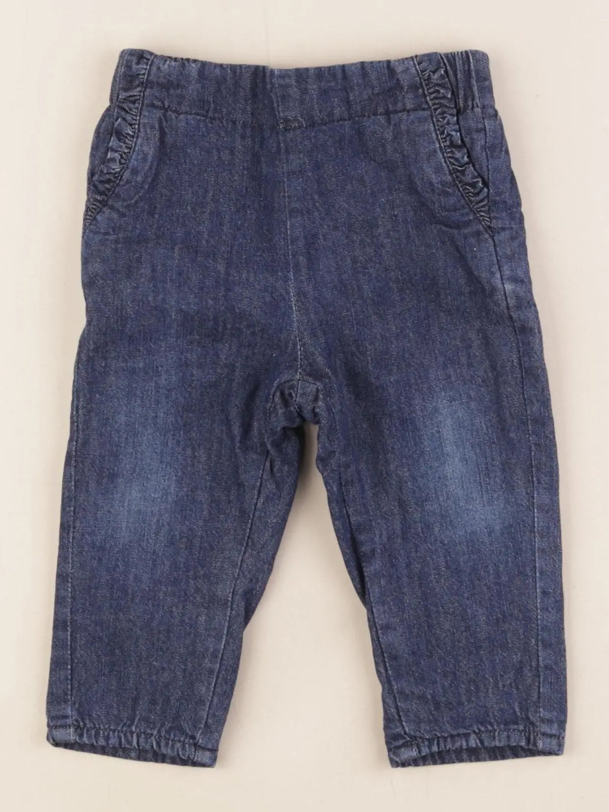 Vertbaudet - pantalon bleu - 9 mois