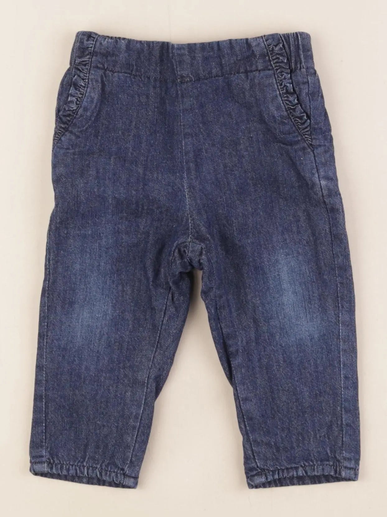 Vertbaudet - pantalon bleu - 9 mois