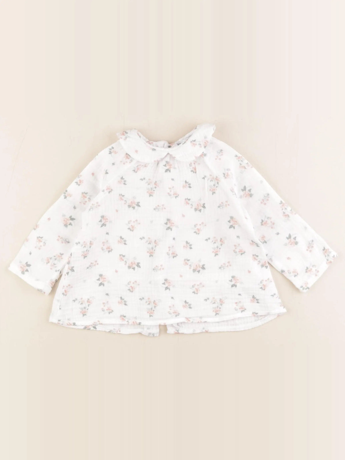 Vertbaudet - blouse blanc - 9 mois