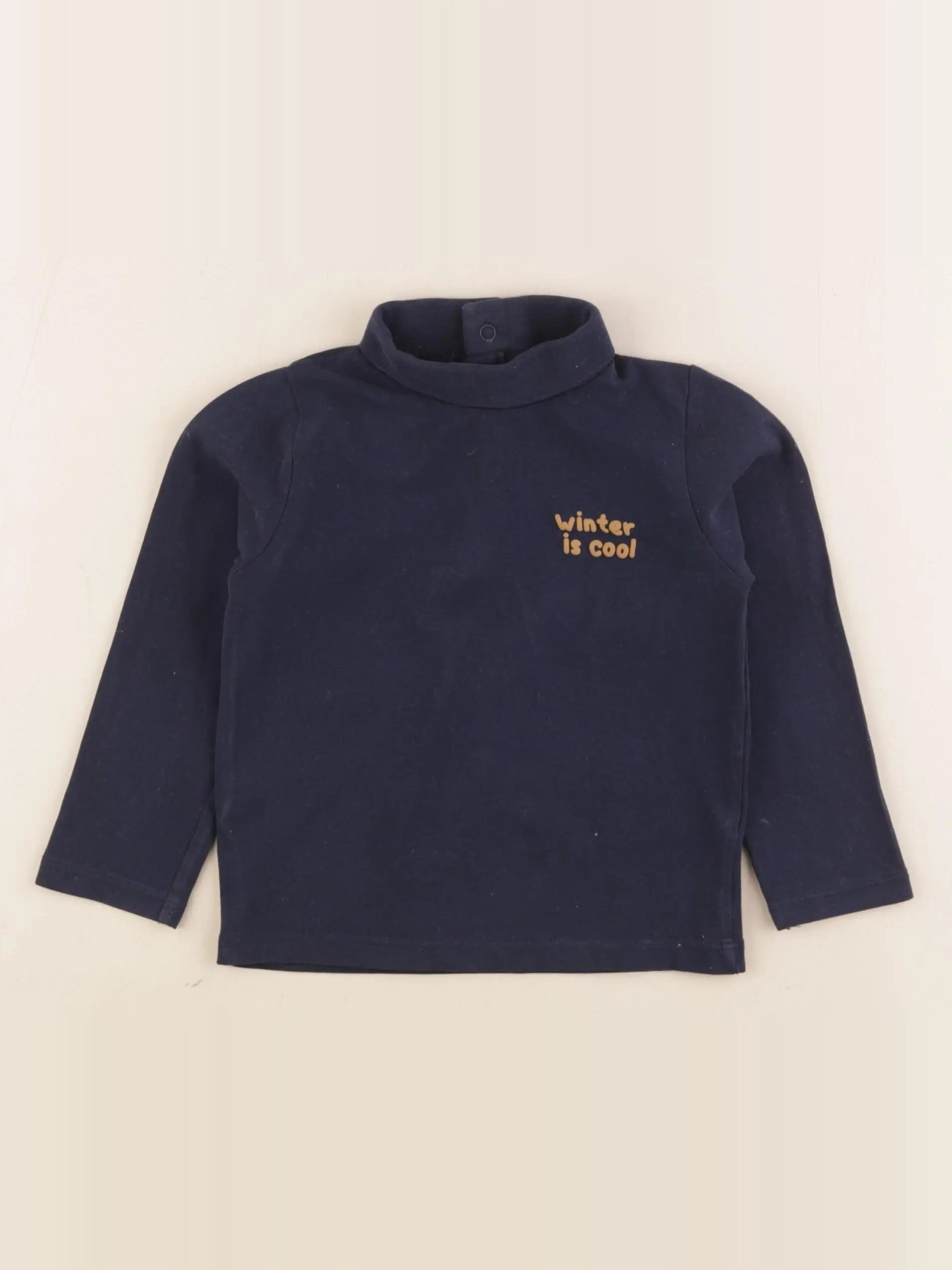 Vertbaudet - sous-pull bleu - 24 mois