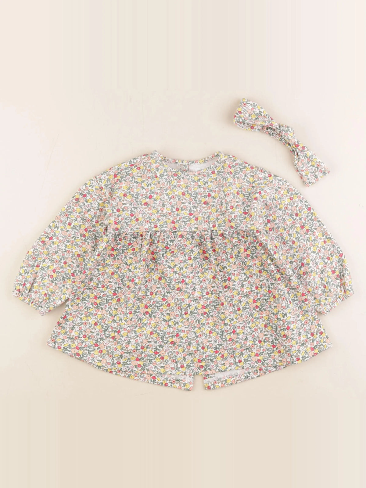 Vertbaudet - robe multicolore - 24 mois