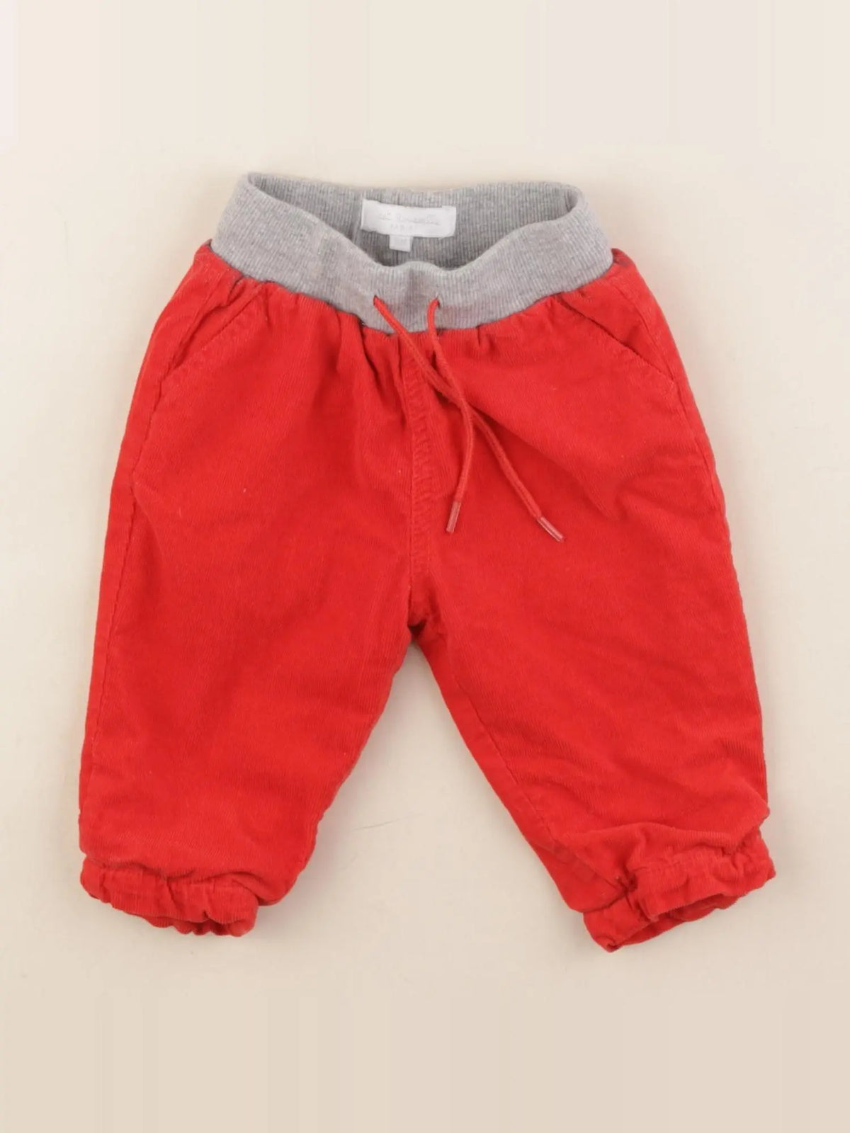 Cadet Rousselle - pantalon doublé rouge - 6 mois