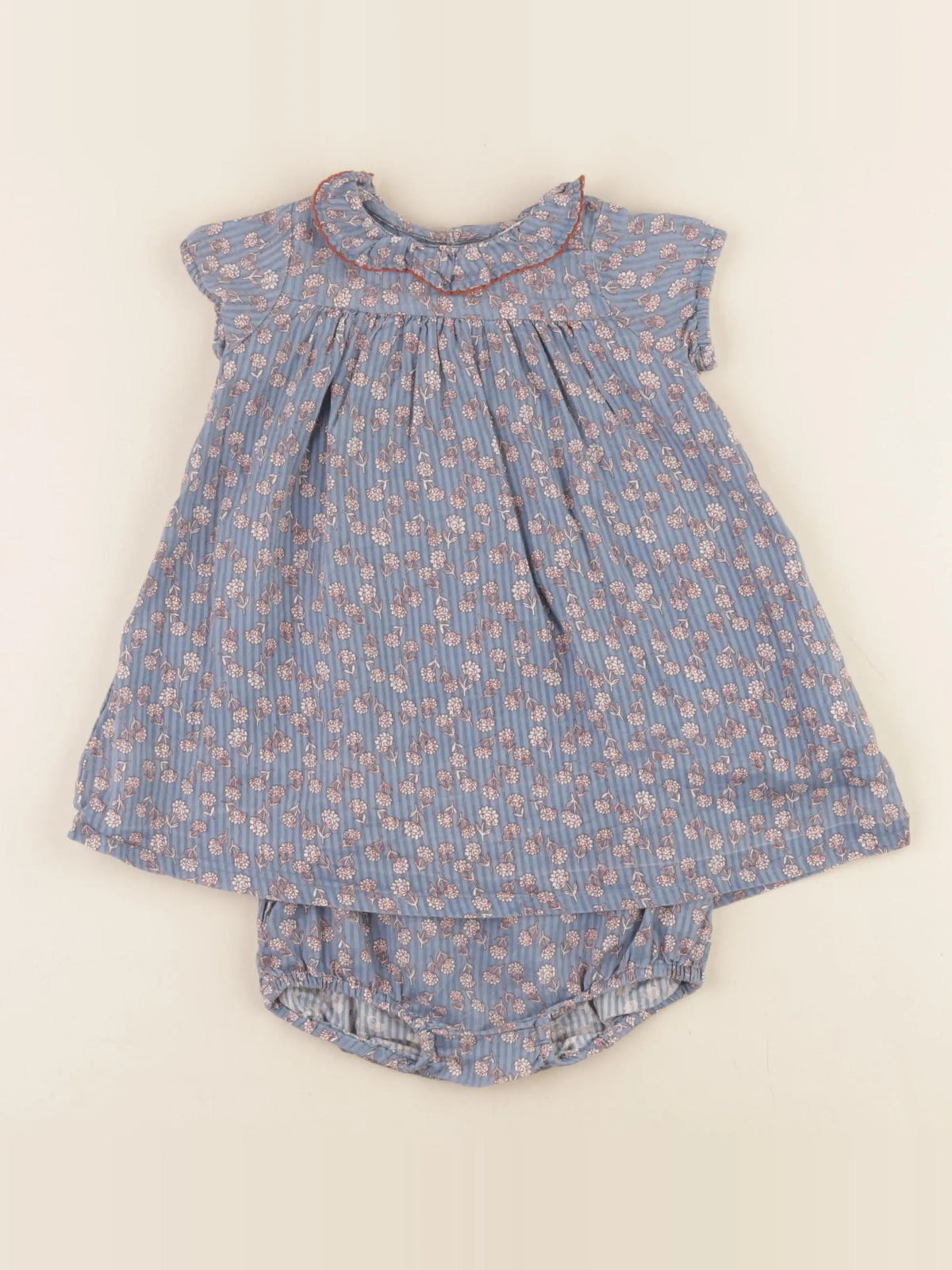 Boutchou - robe bleu - 6 mois