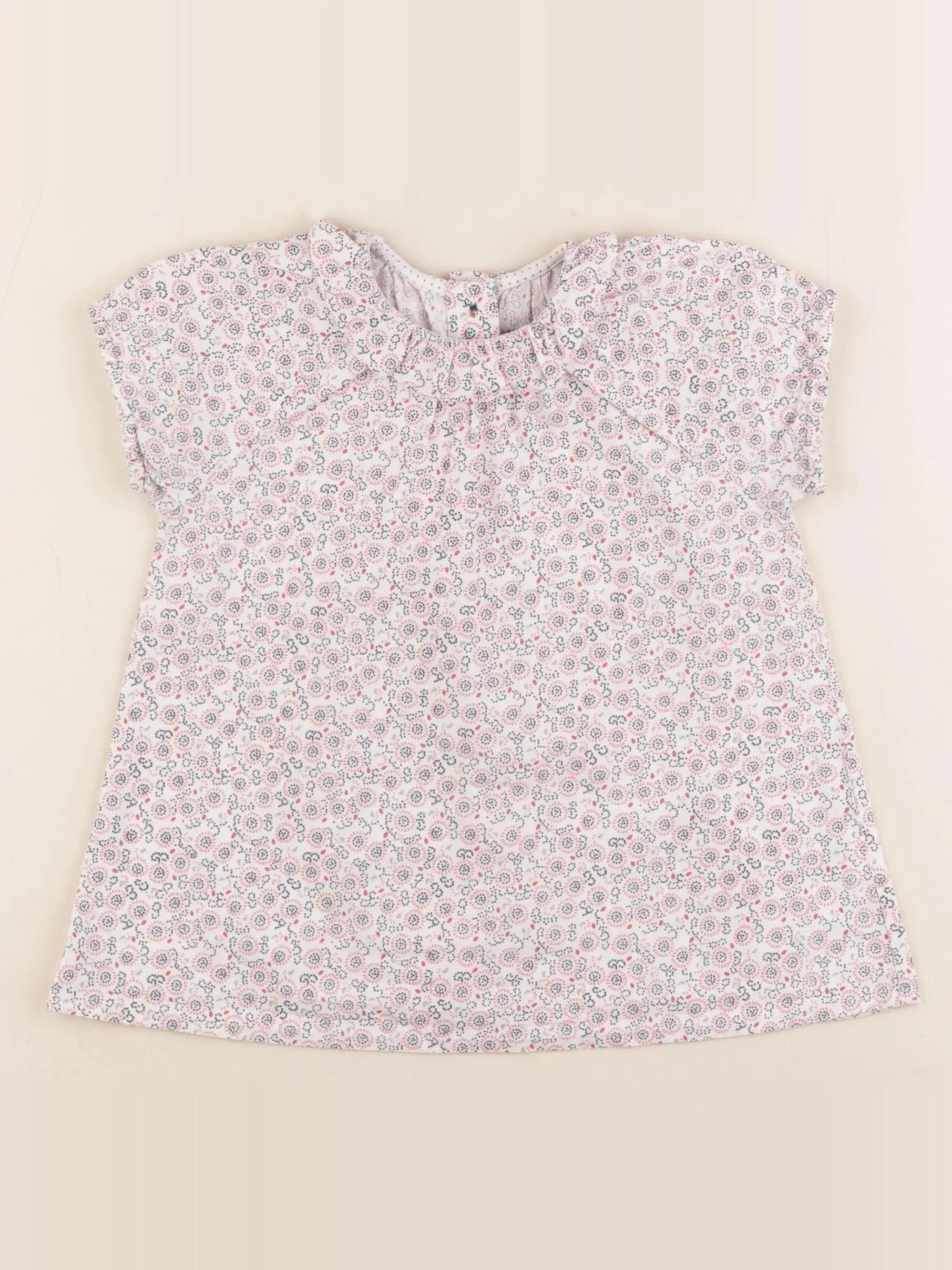 Petit Bateau - robe multicolore - 24 mois