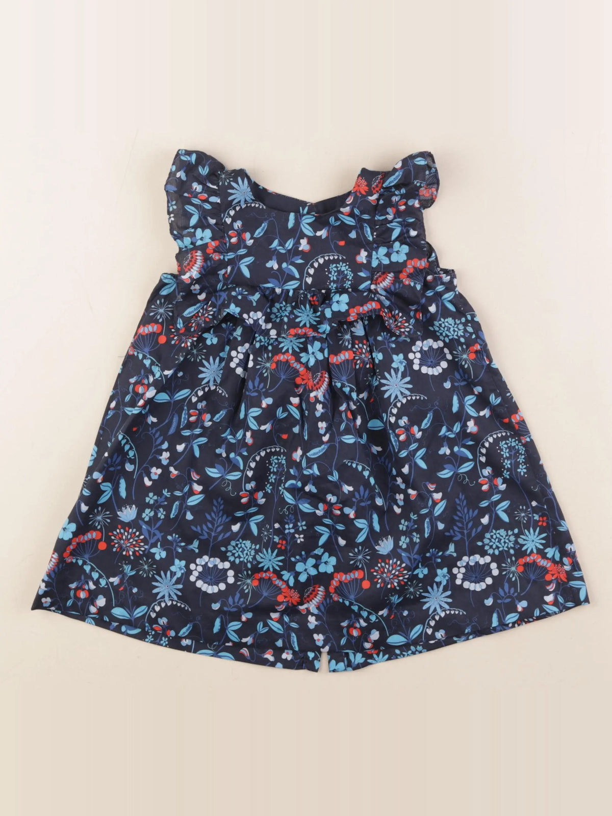 Jacadi - robe liberty bleu - 24 mois
