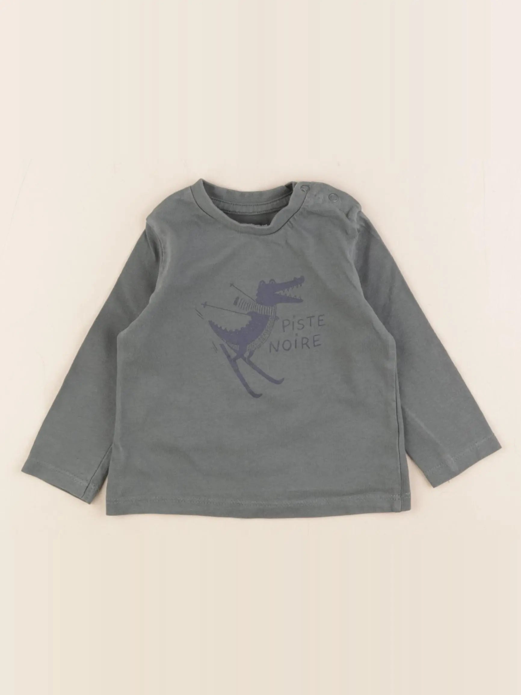 Vertbaudet - tee-shirt vert - 9 mois