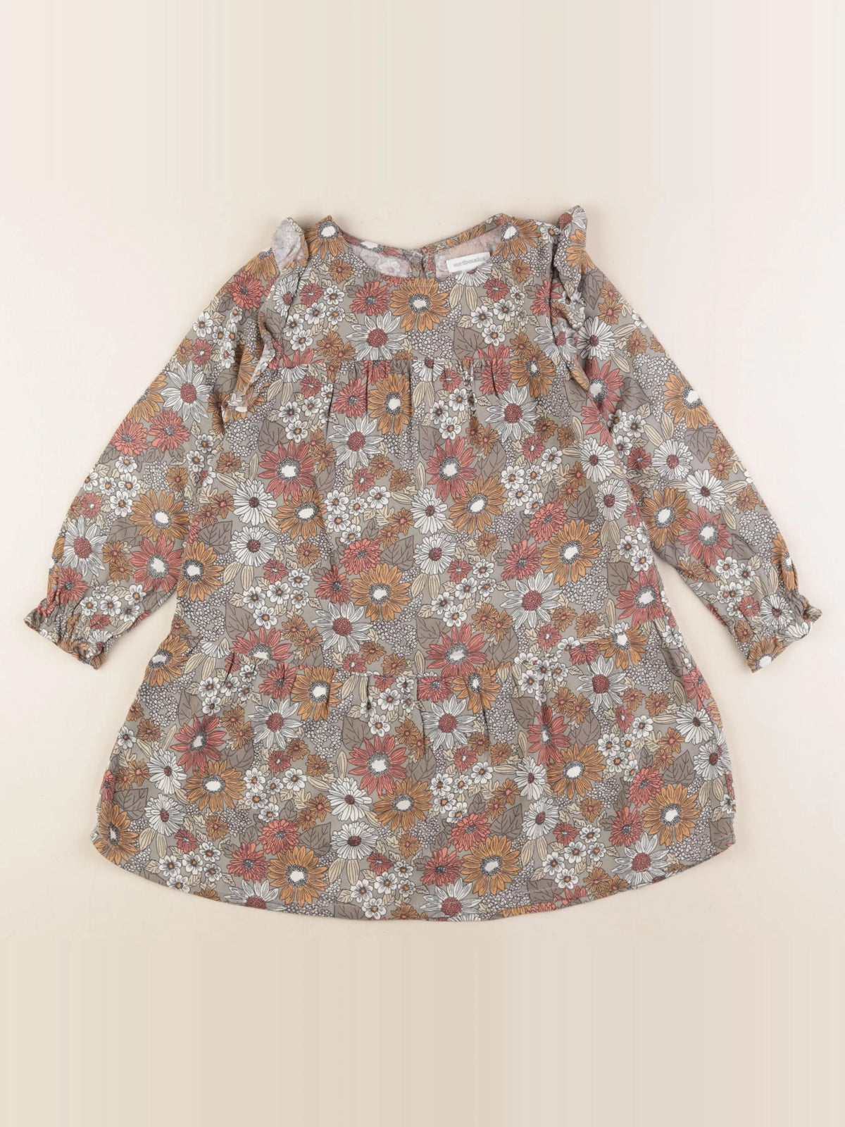 Vertbaudet - robe multicolore - 4 ans