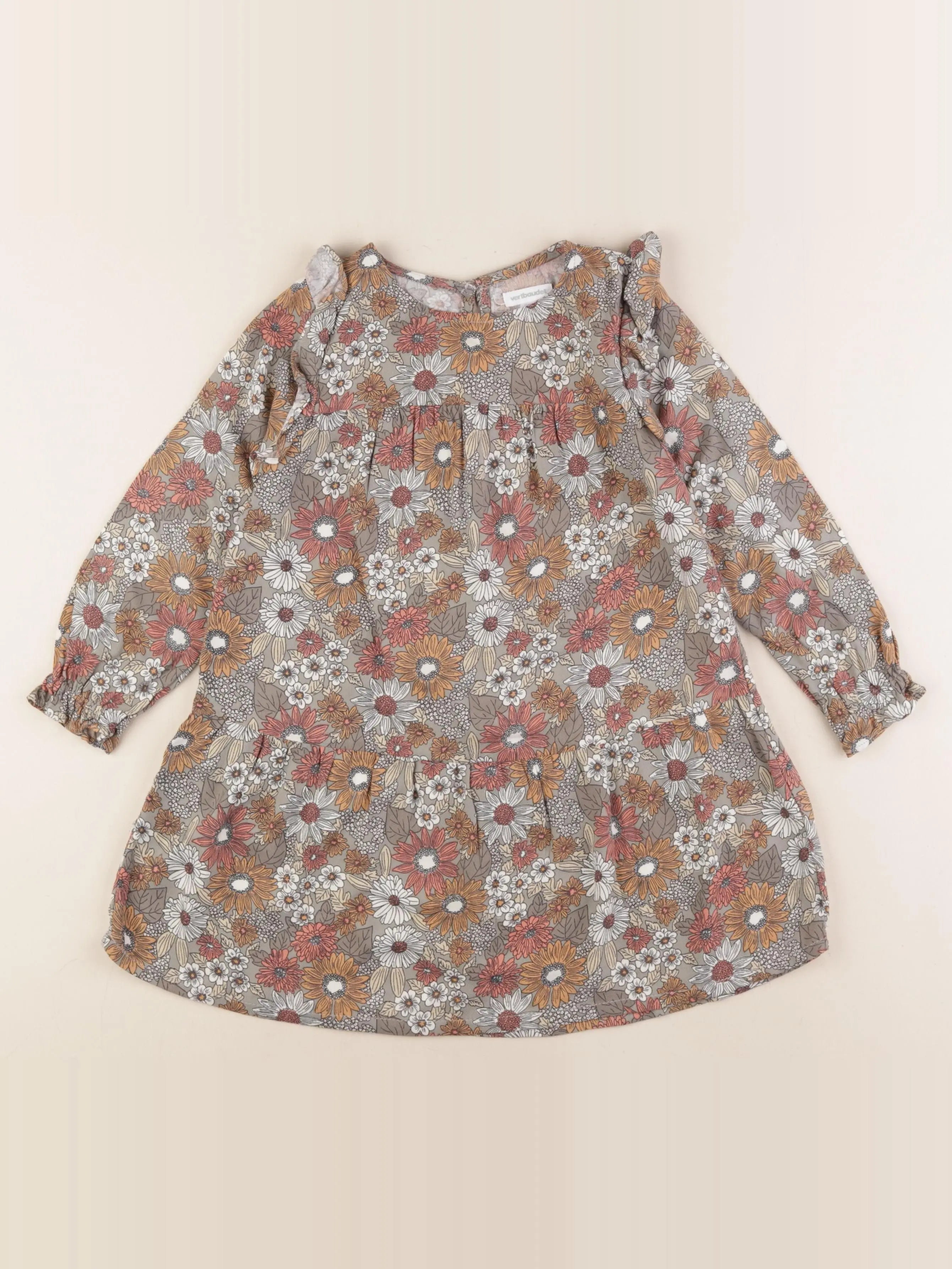 Vertbaudet - robe multicolore - 4 ans