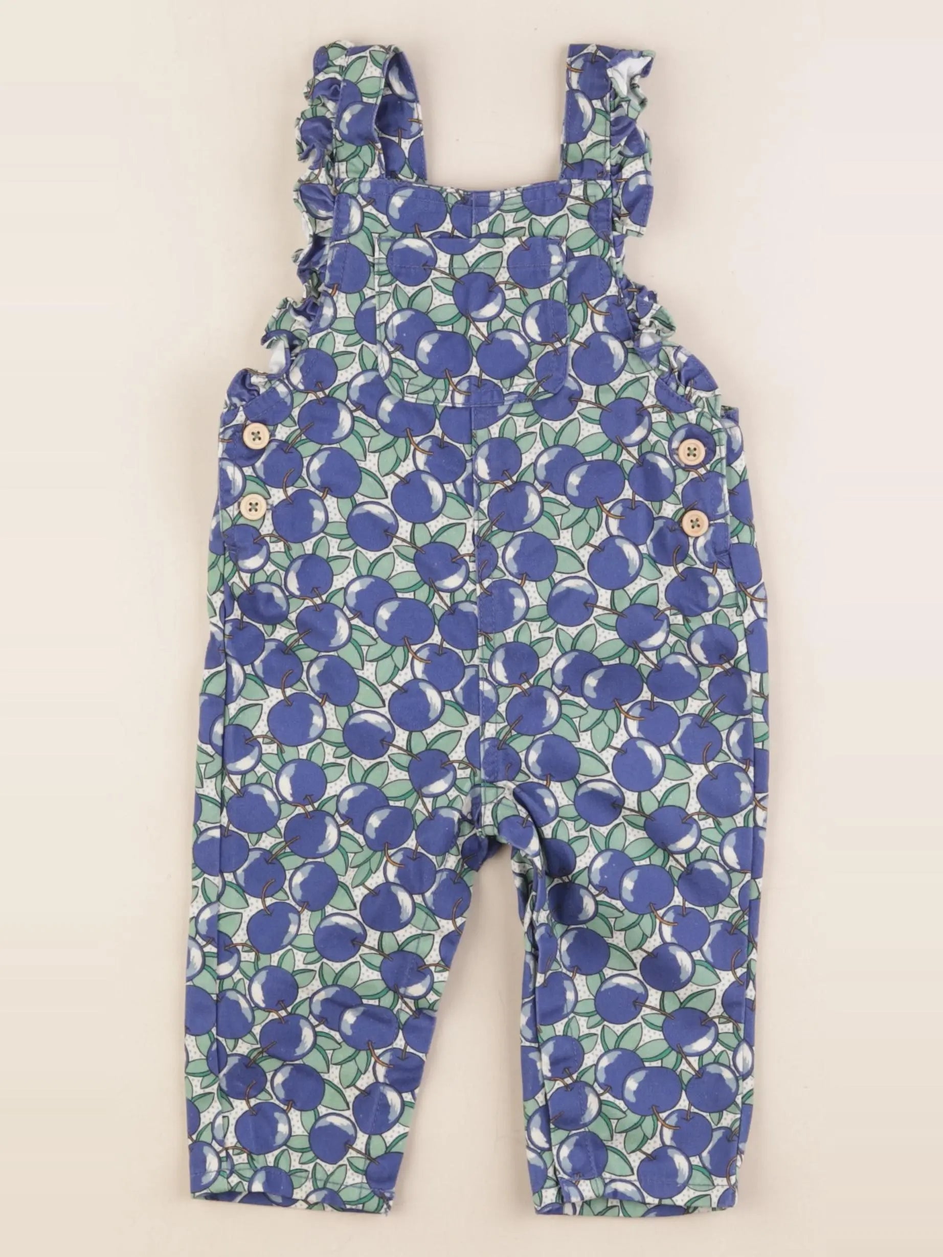 Boutchou - salopette bleu, vert - 9 mois