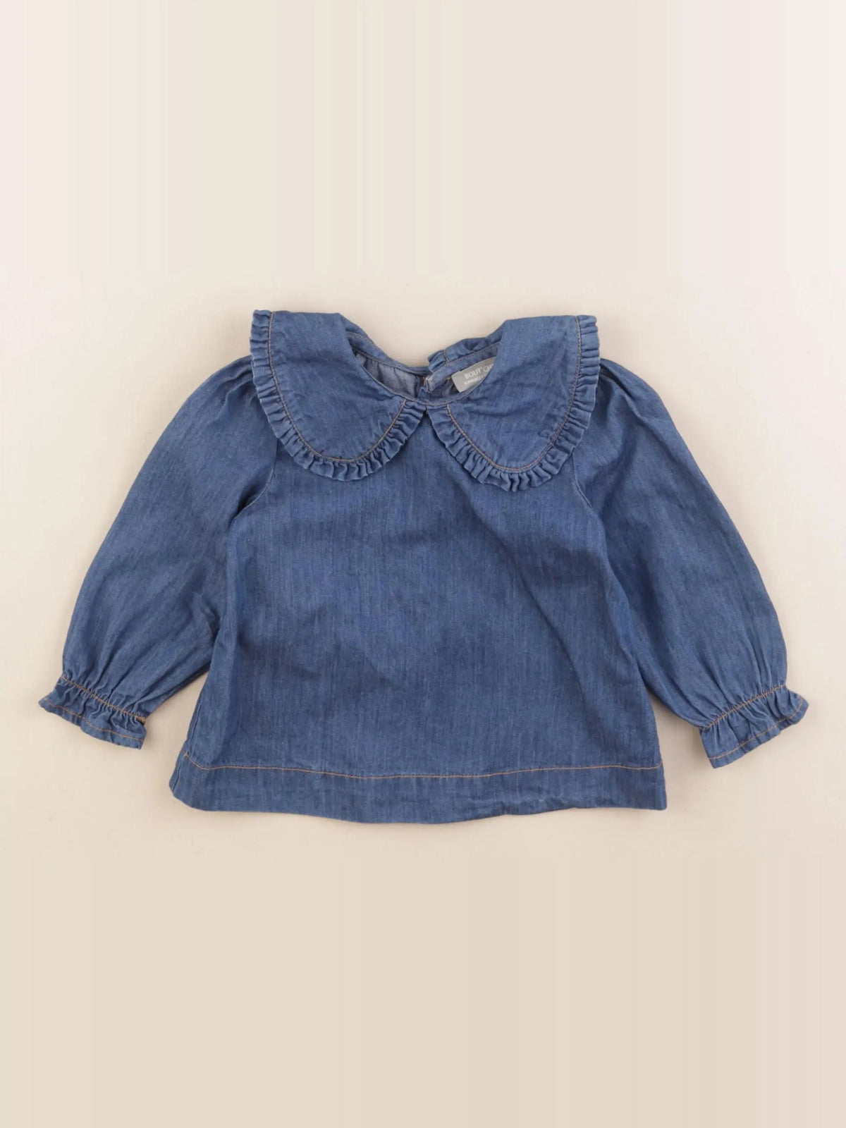 Boutchou - blouse bleu - 6 mois