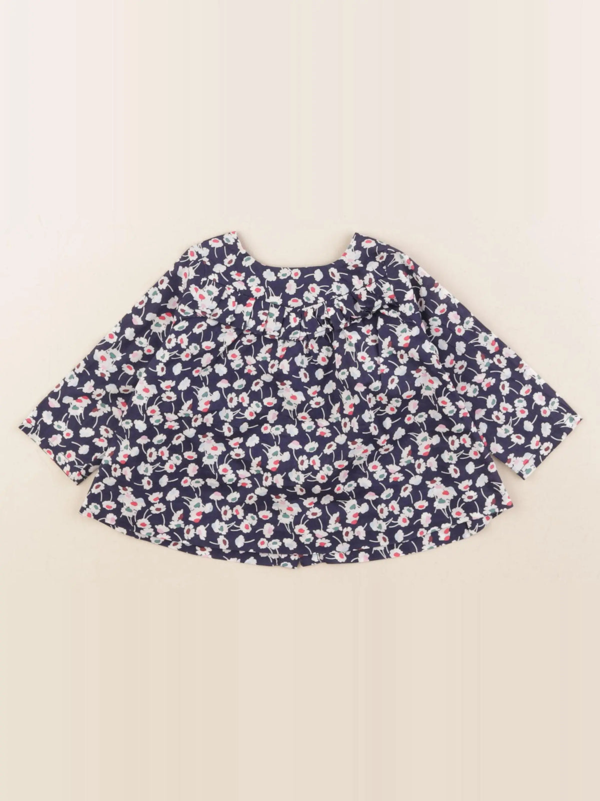 Jacadi - blouse bleu - 6 mois