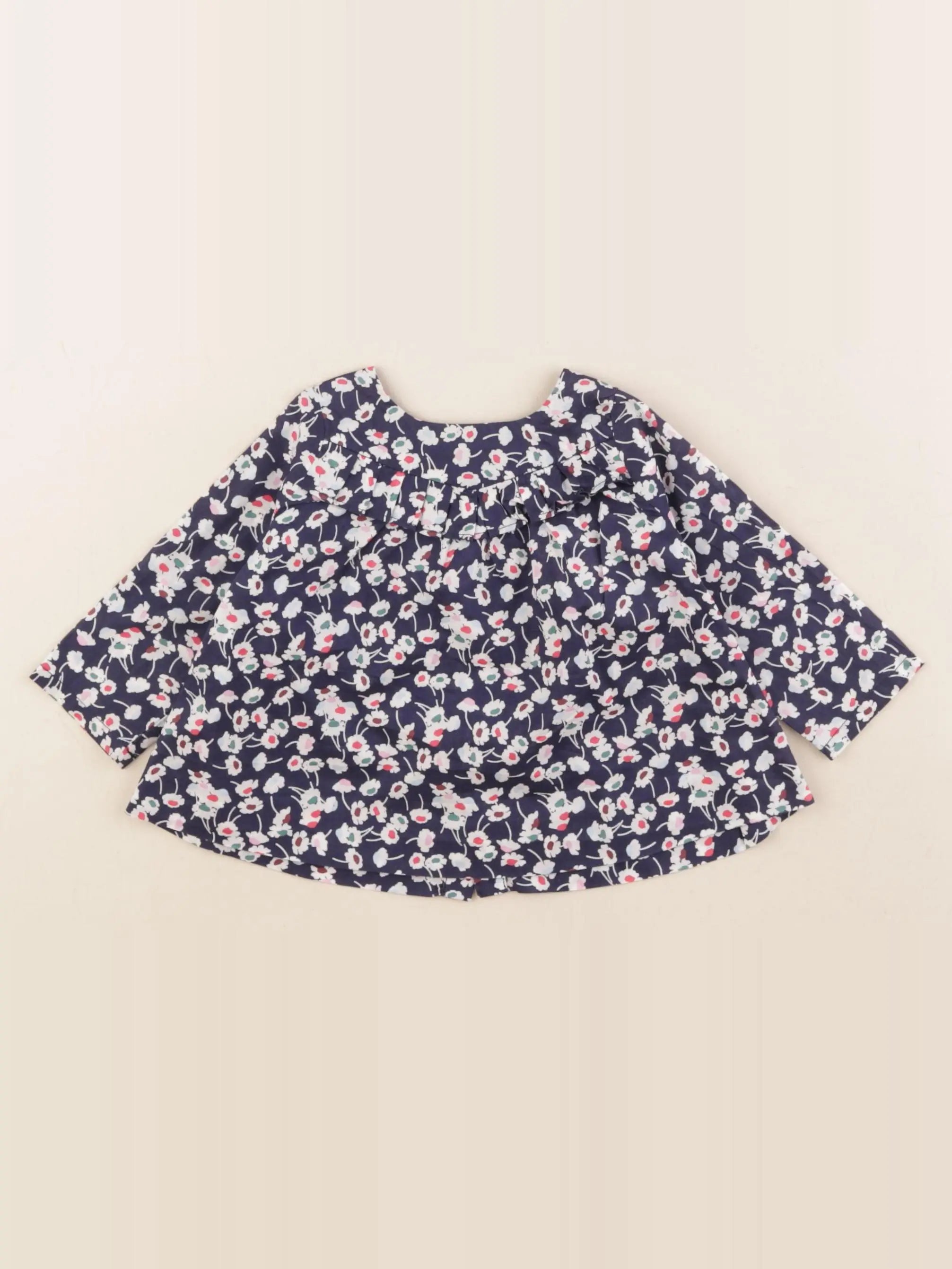 Jacadi - blouse bleu - 6 mois
