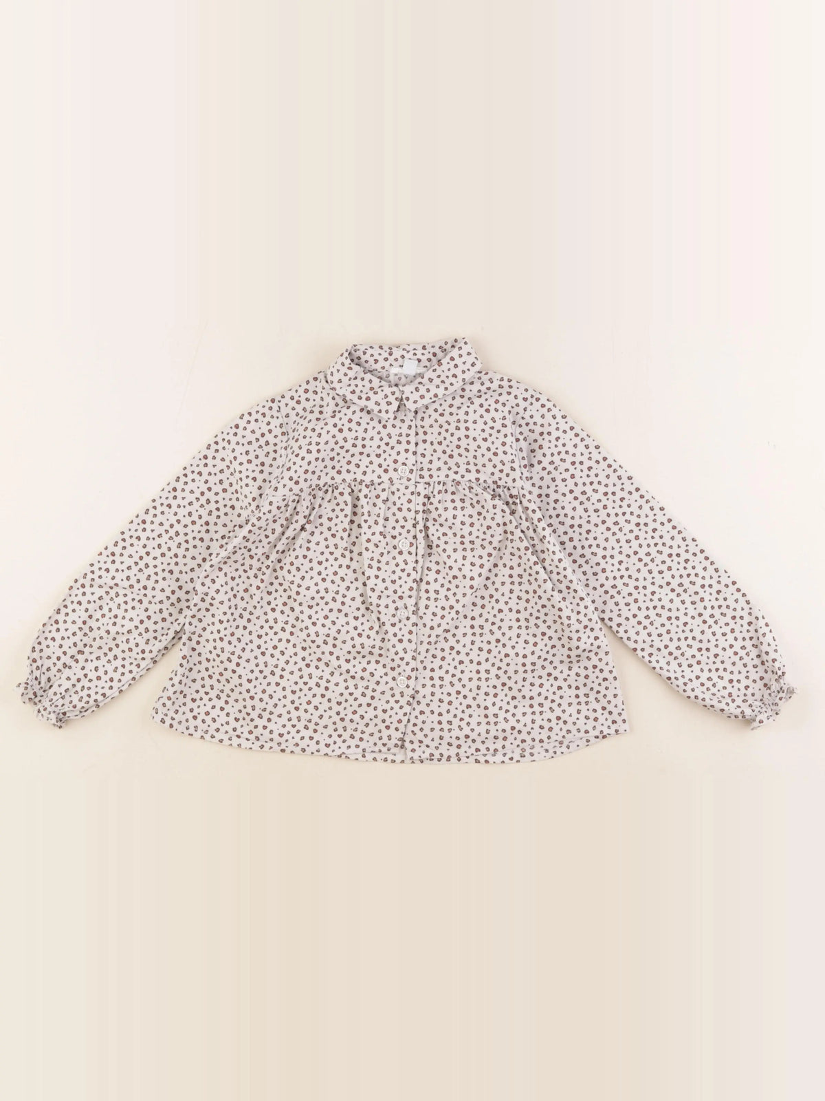 Vertbaudet - blouse beige - 5 ans