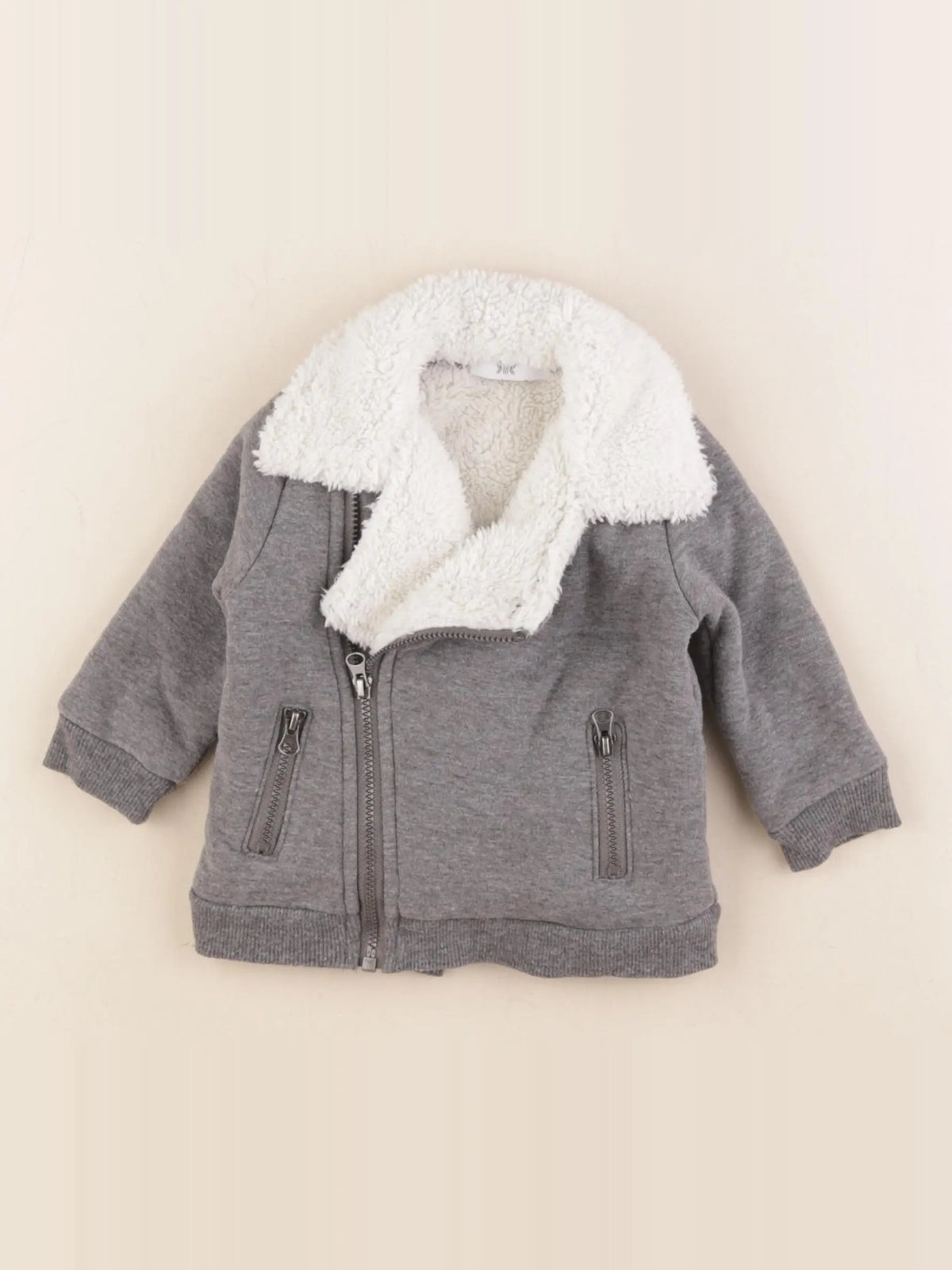 La Redoute - veste doublé gris - 3 mois