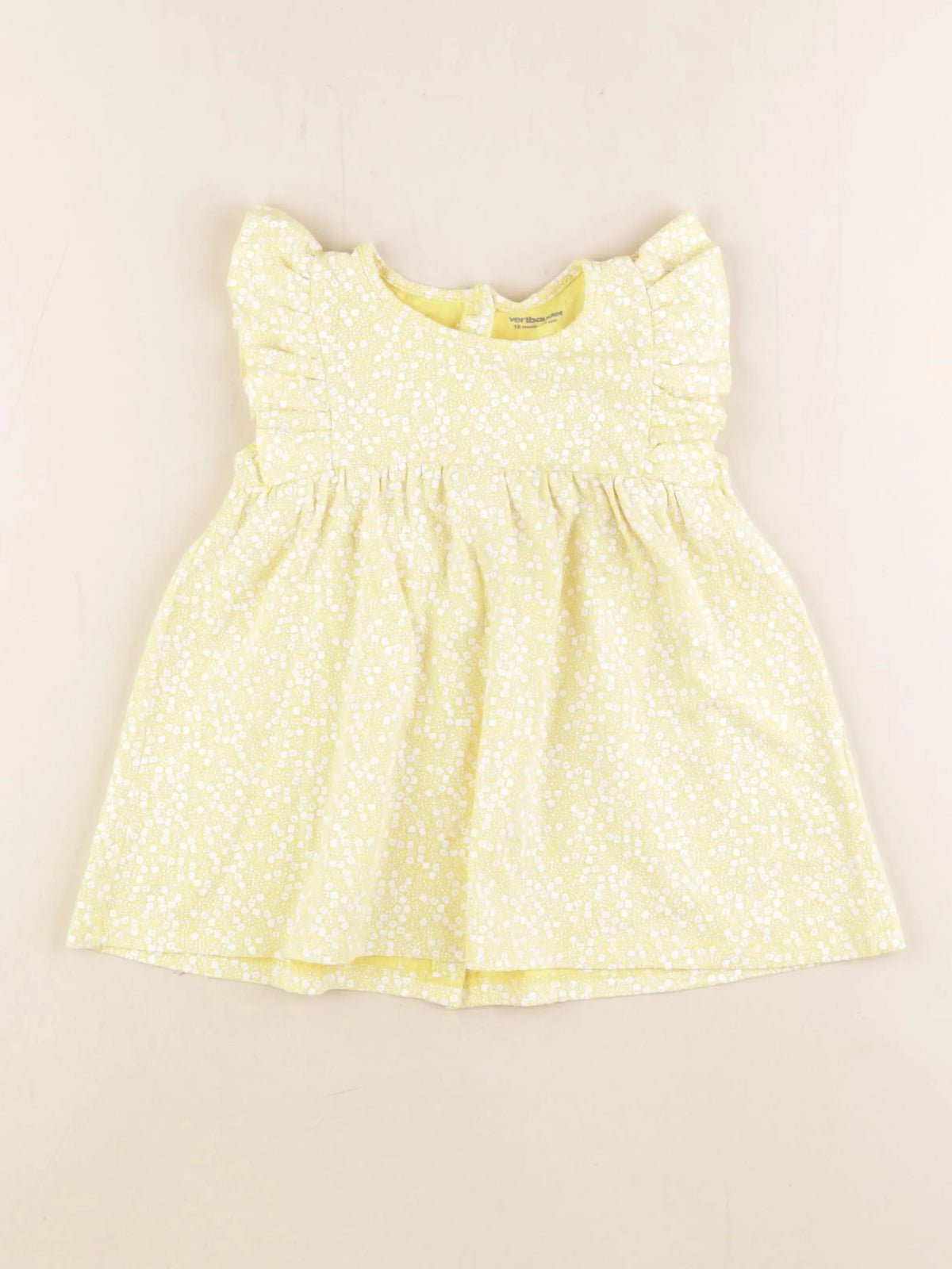 Vertbaudet - robe jaune - 18 mois