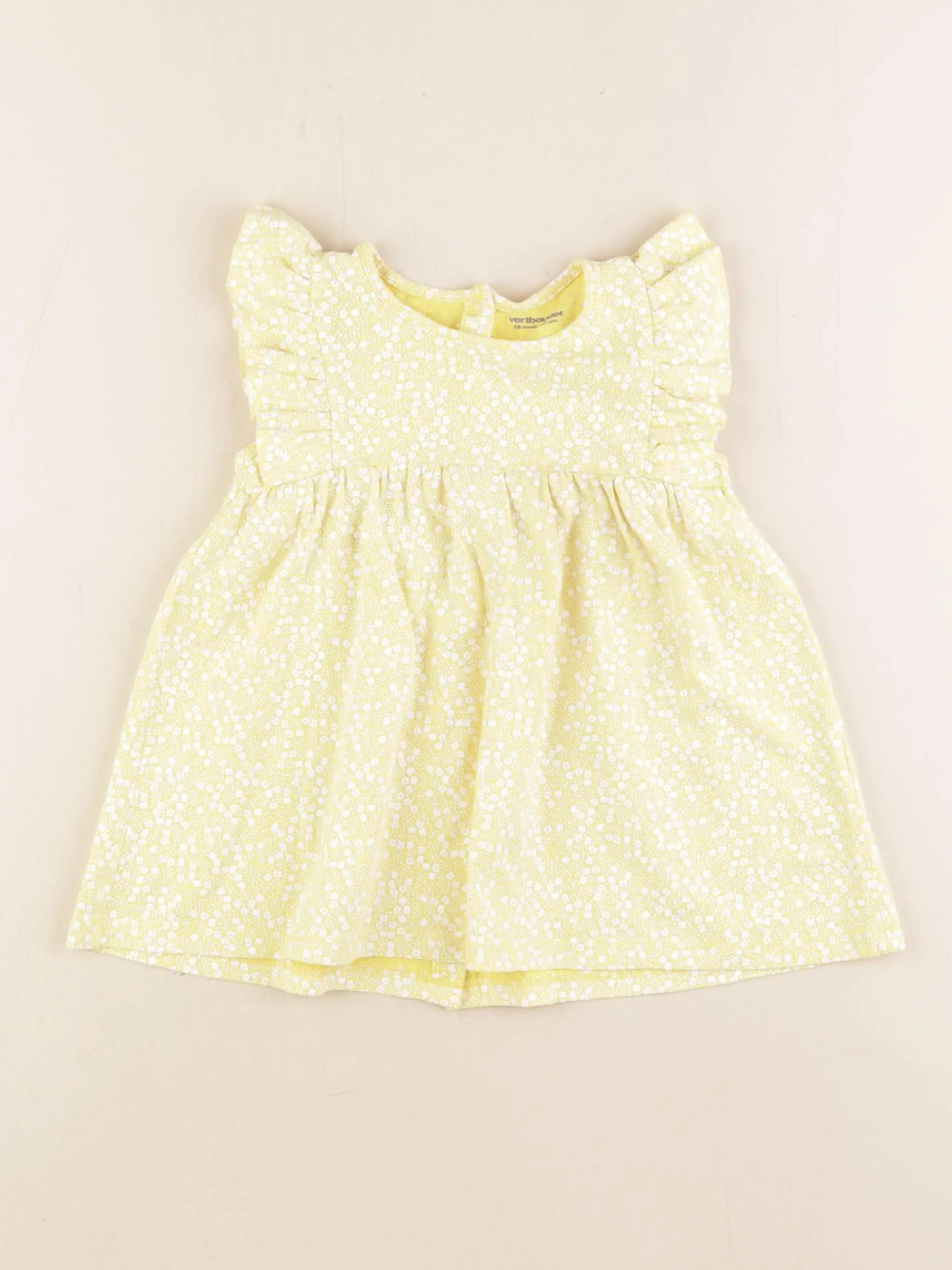 Vertbaudet - robe jaune - 18 mois