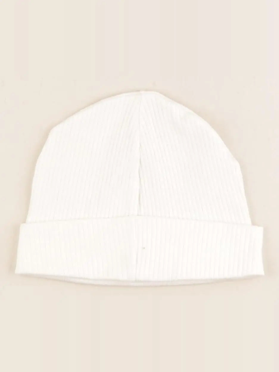 H&M - bonnet beige - 9/12 mois