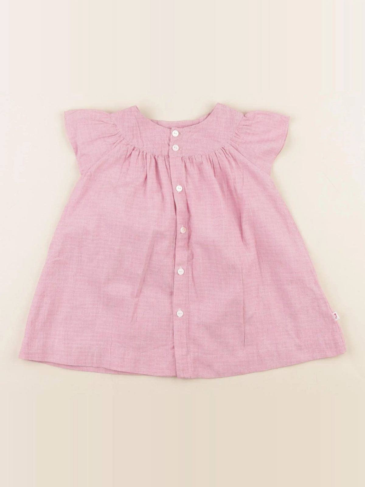 Jacadi - robe rose - 12 mois