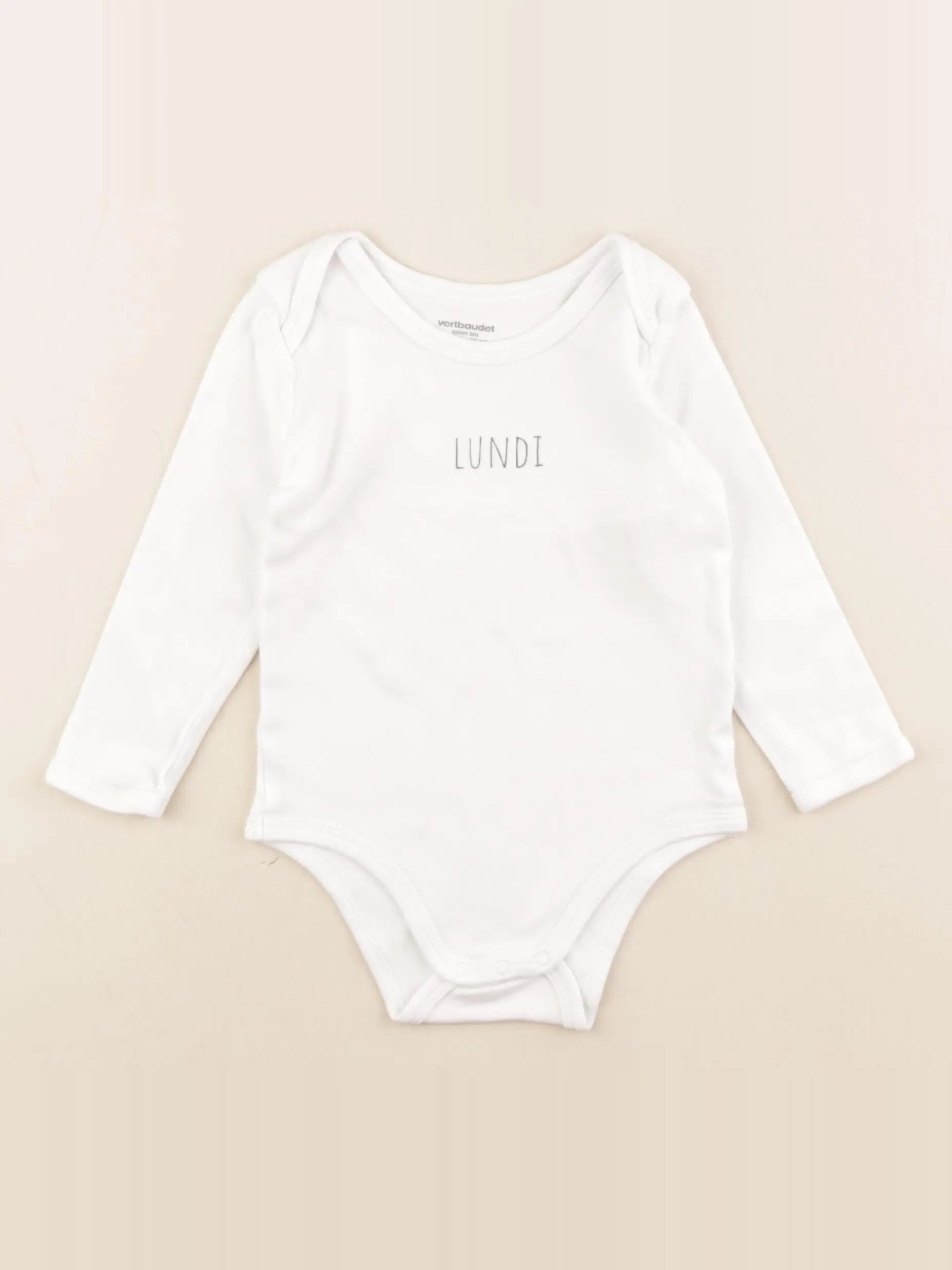 Vertbaudet - body blanc - 24 mois